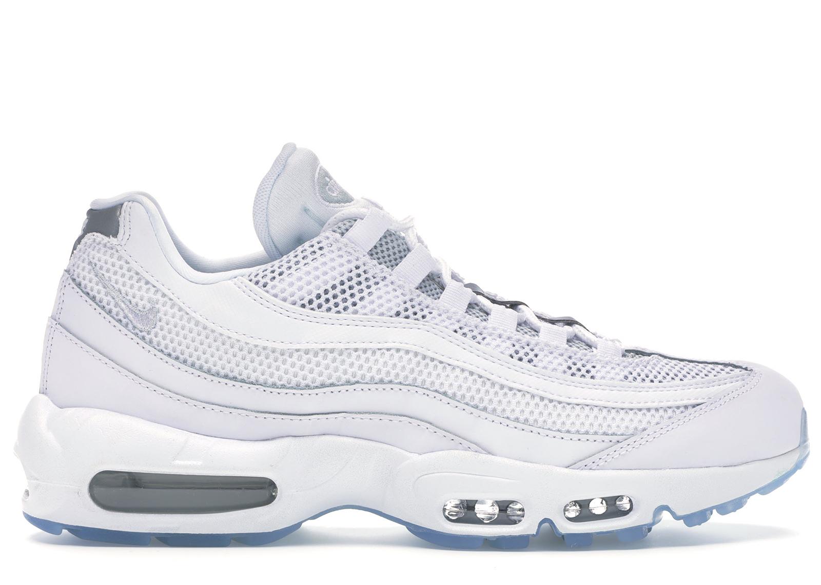 air max 95 white and silver