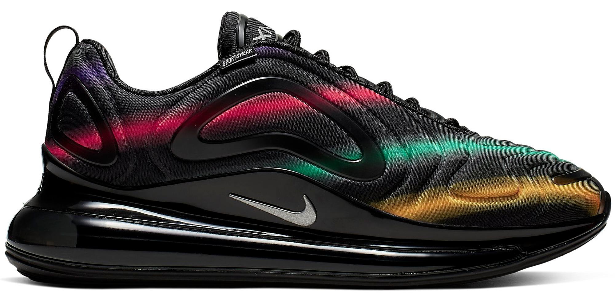 Nike Air Max 720 Black Neon Streaks for Men - Lyst