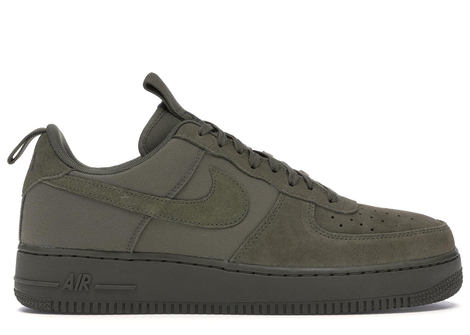 Nike Air Force 1 Low Canvas Medium Olive in Green for Men - Lyst