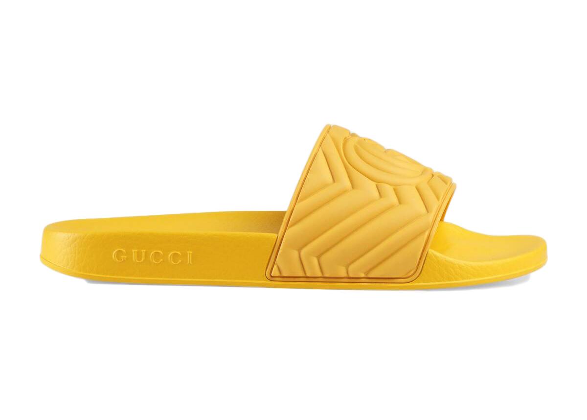 yellow gucci slides