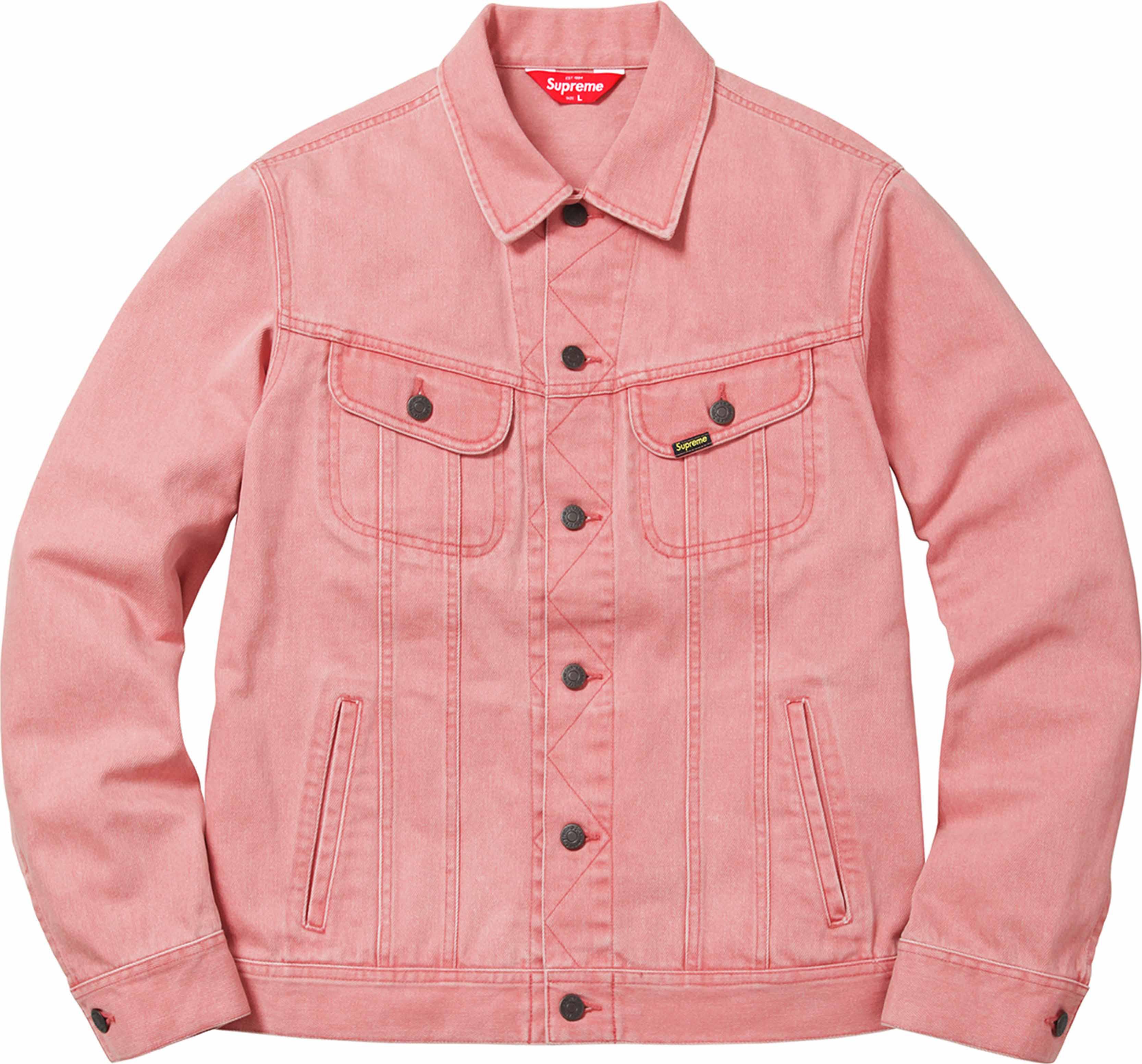 levis pink denim jacket