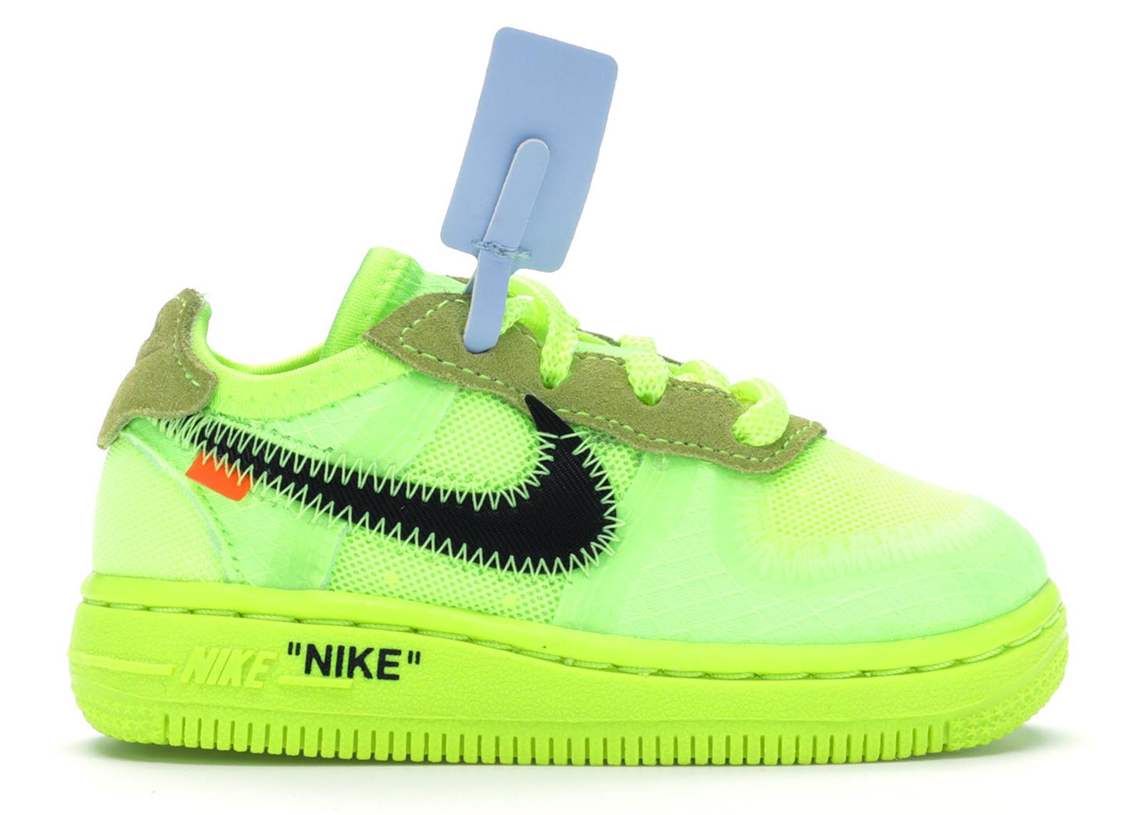 Nike Air Force 1 Low Off-white Volt (td) in Green for Men - Lyst