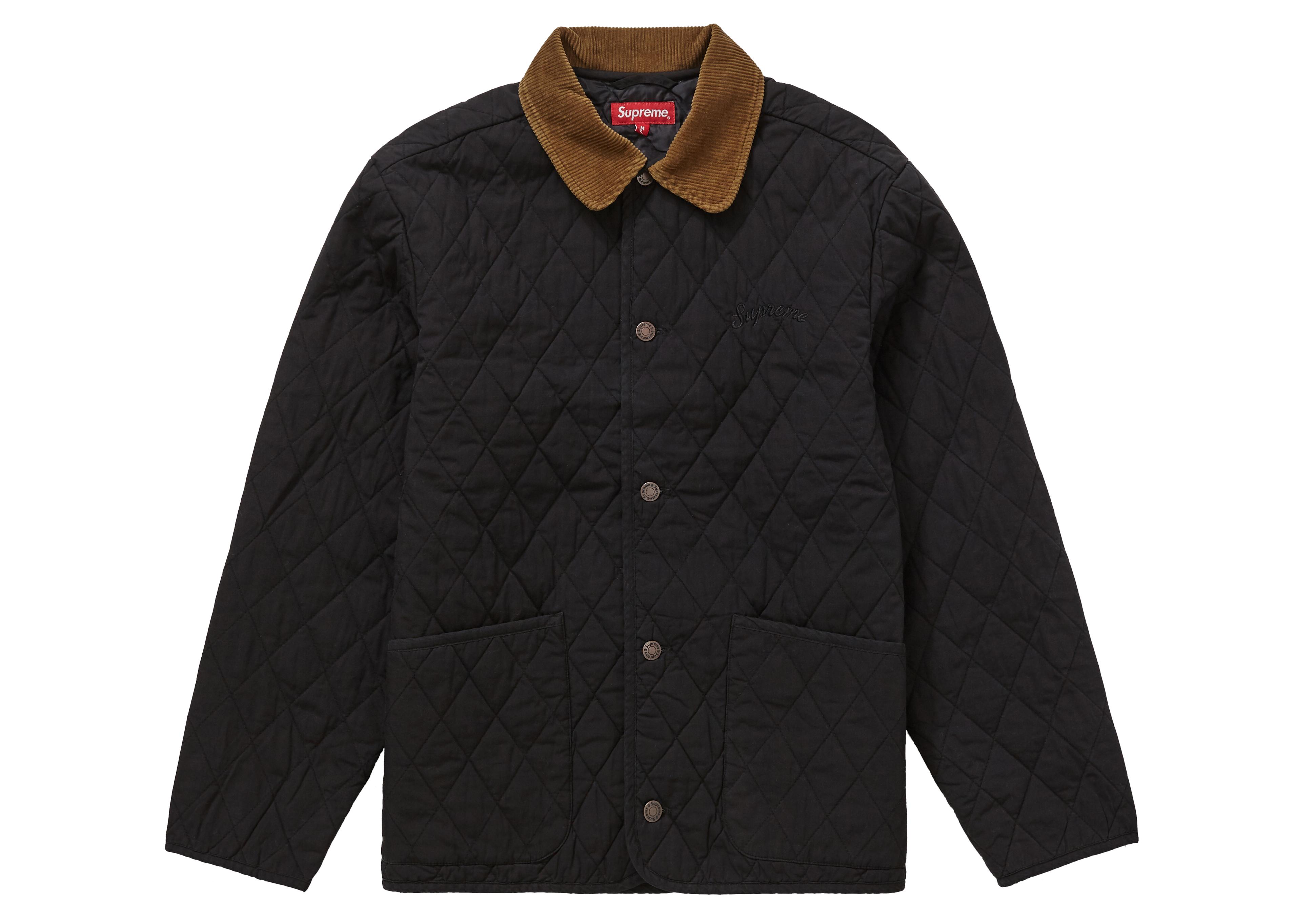 supreme quilted cordura lined jacket purple