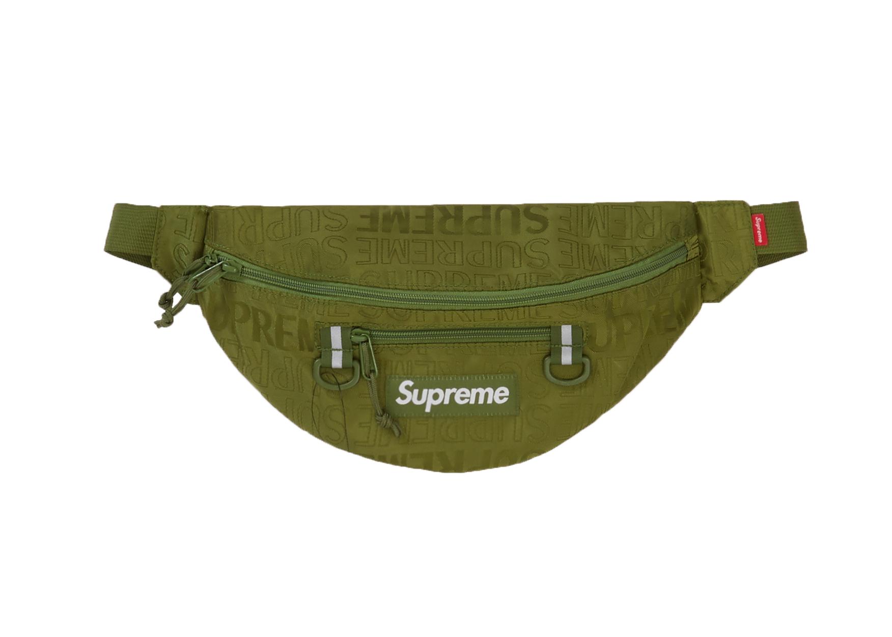 supreme olive waist bag