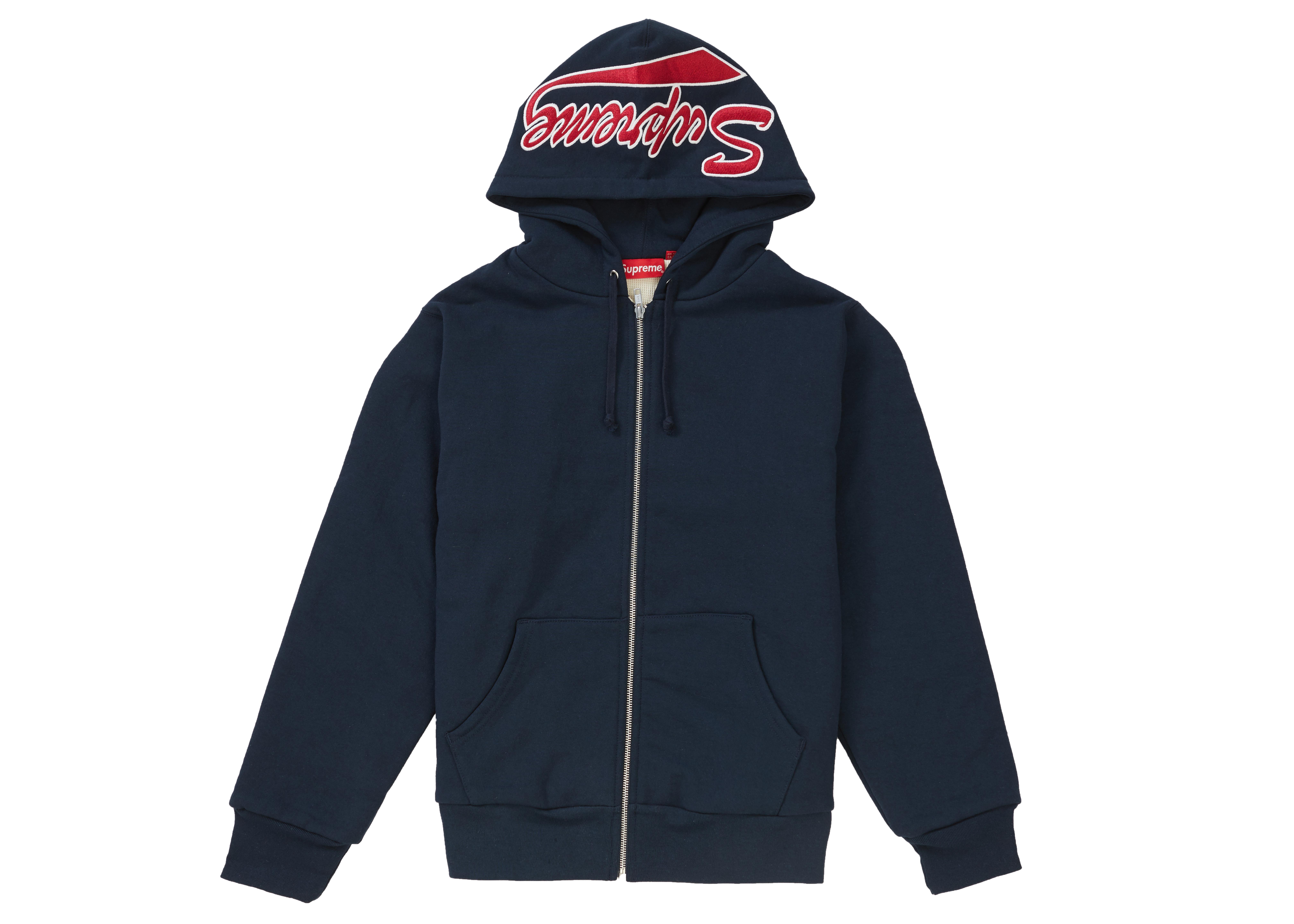 thermal zip up sweatshirt supreme