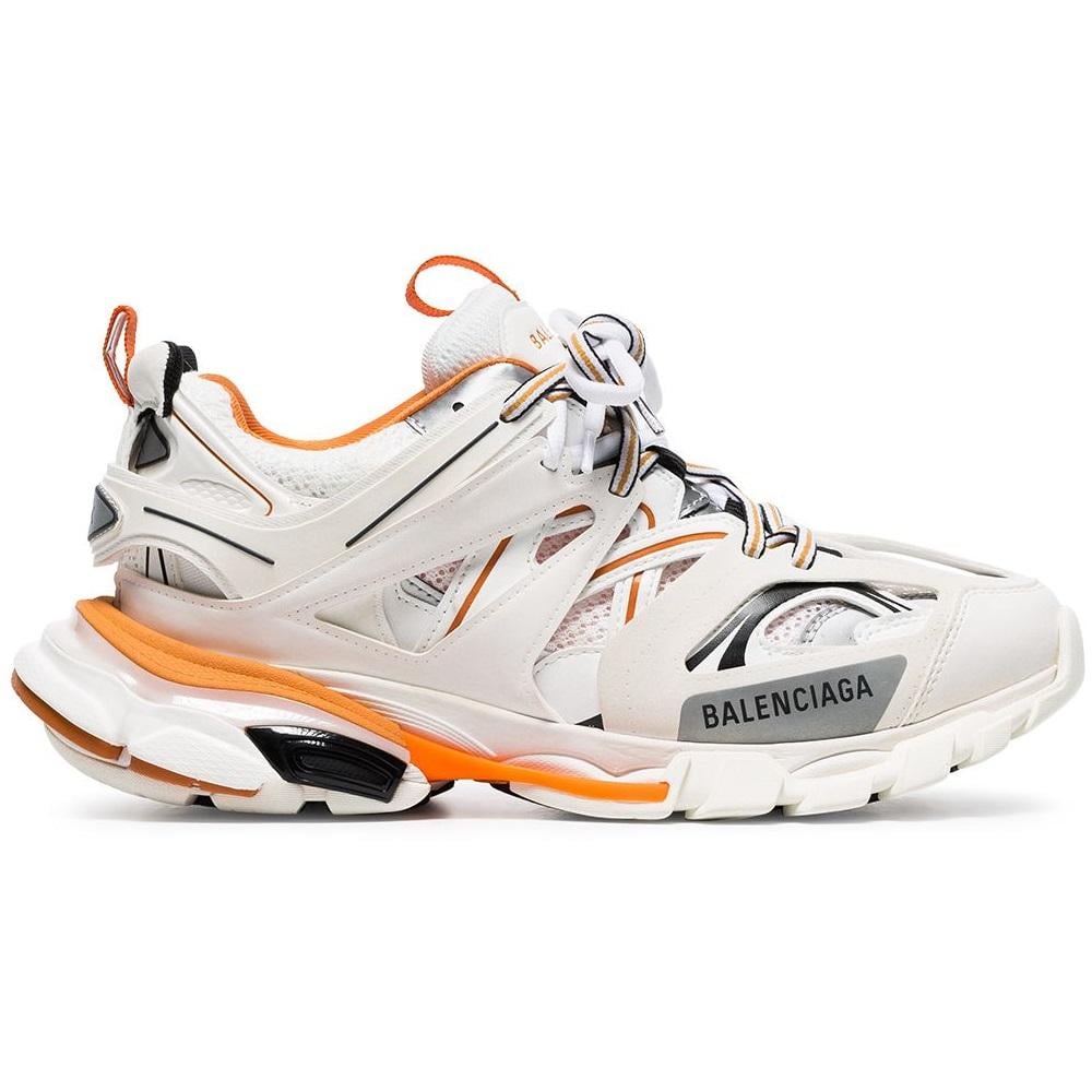 Balenciaga Synthetic Low-top Sneakers Track Fabric Mix Logo Orange ...