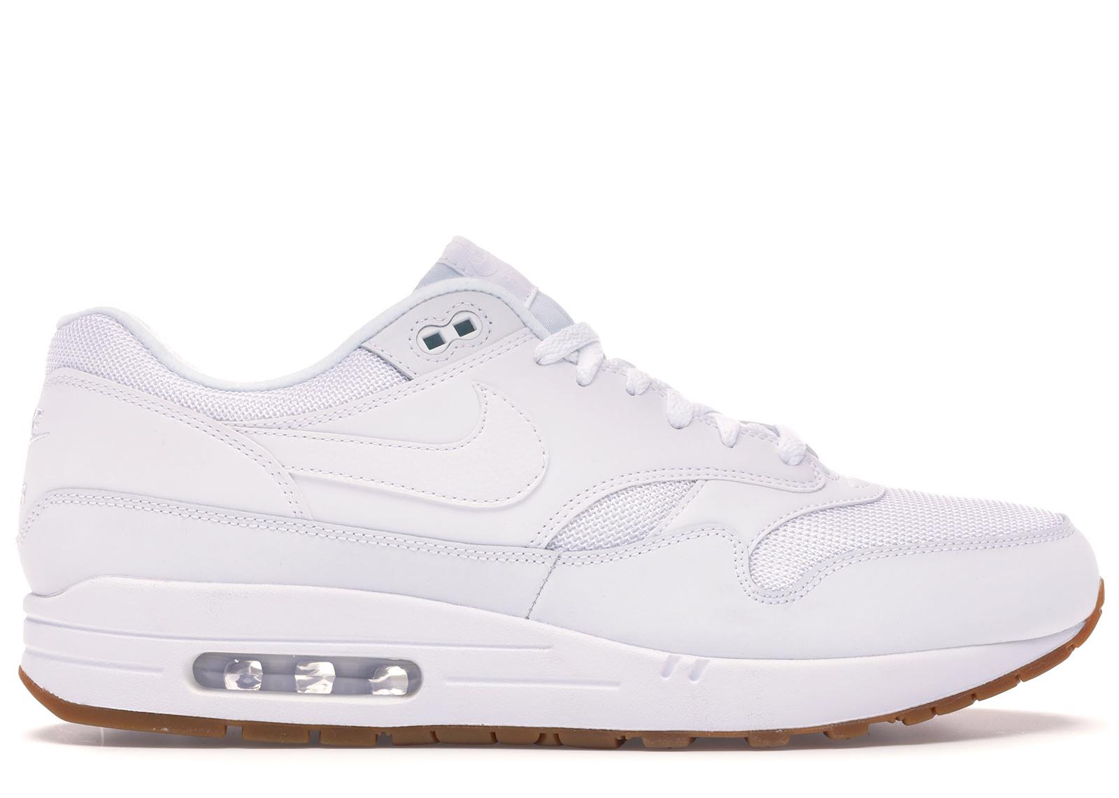 nike air max 1 all white mens