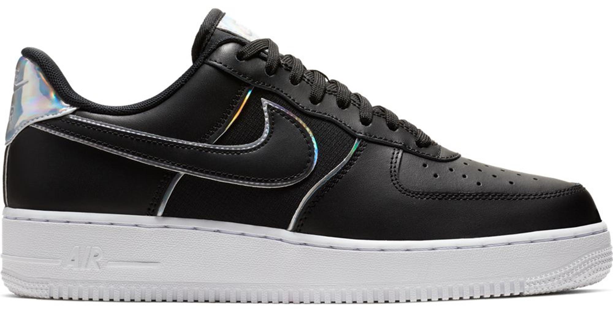 nike air force 1 iridescent black