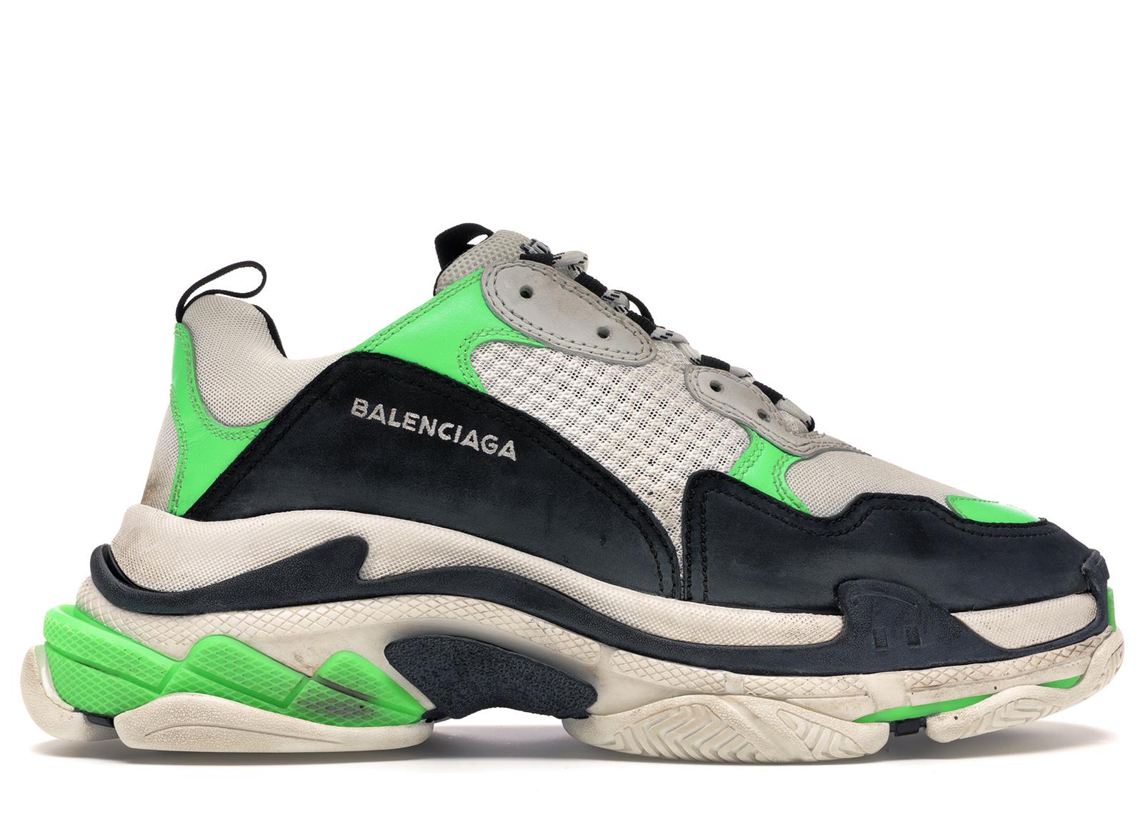 black and green balenciaga sneakers