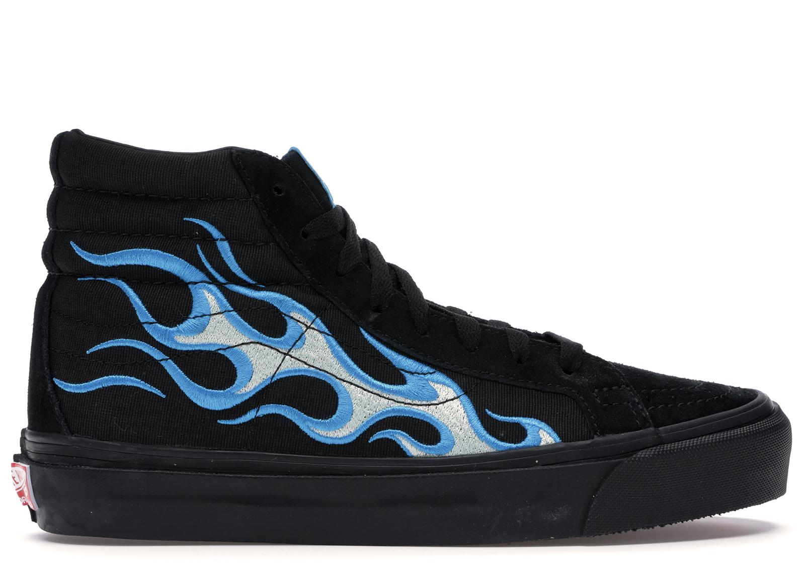 vans with flames high top