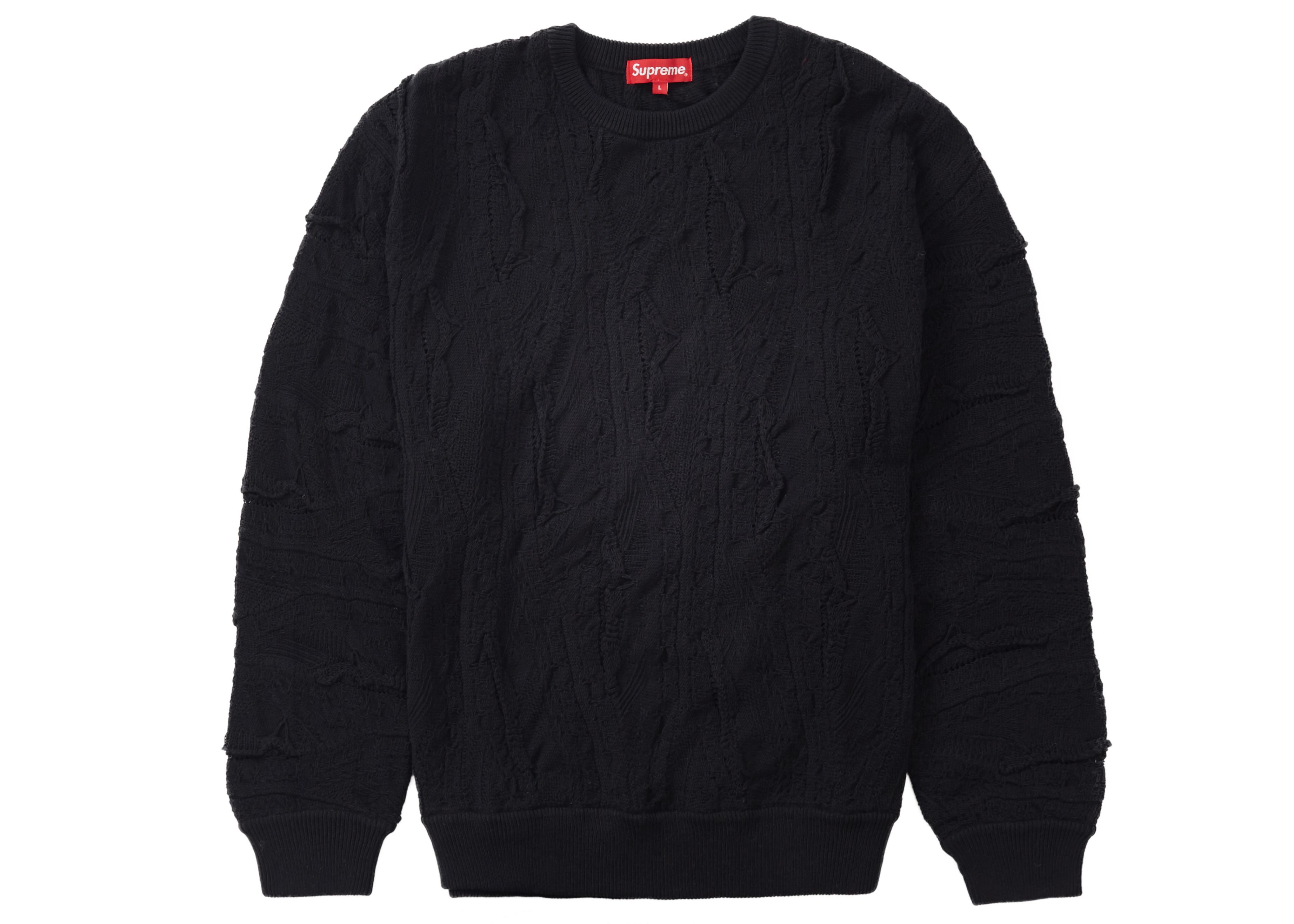 supreme textured pattern sweater