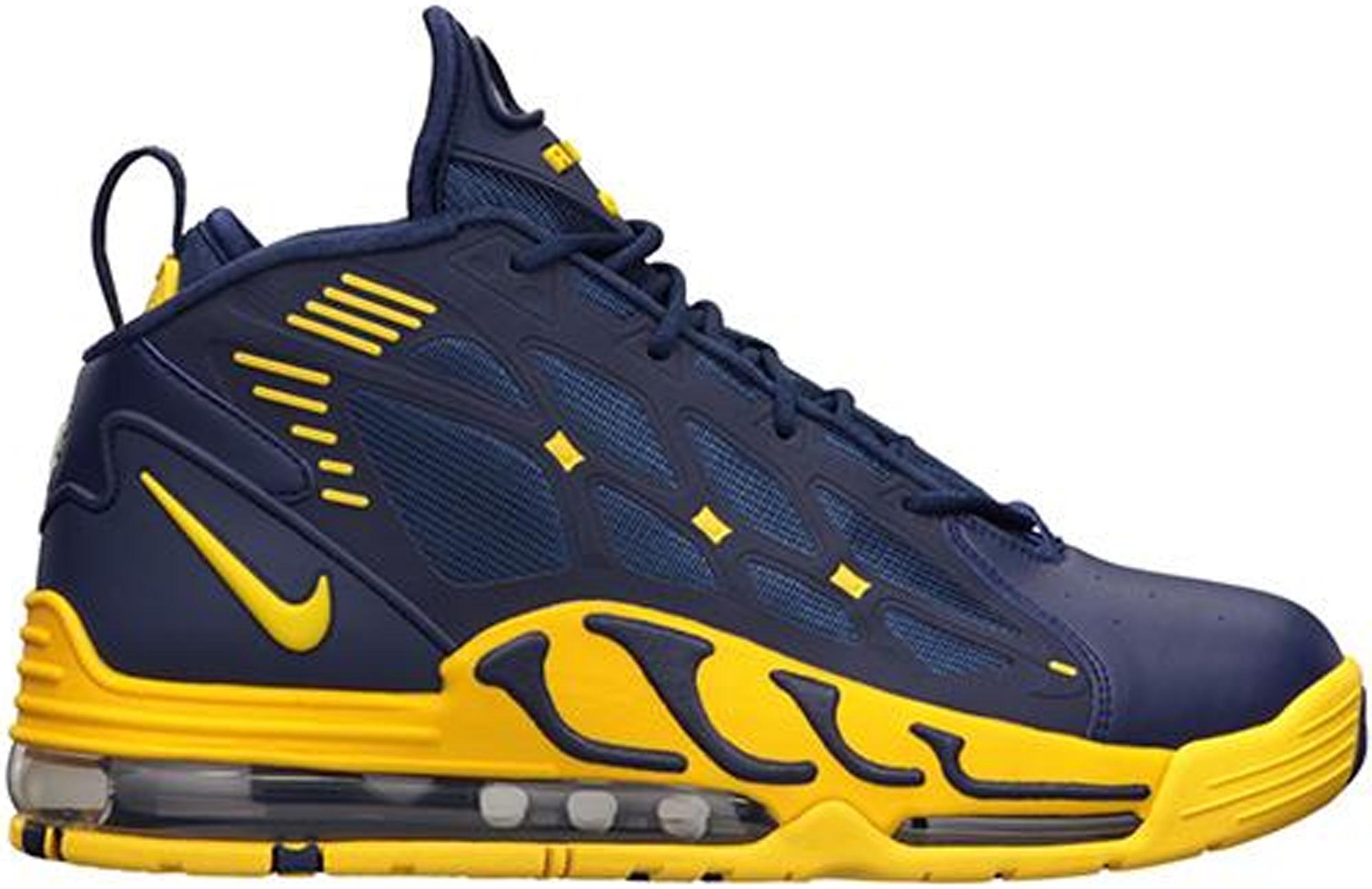 maize and blue basketball shoes