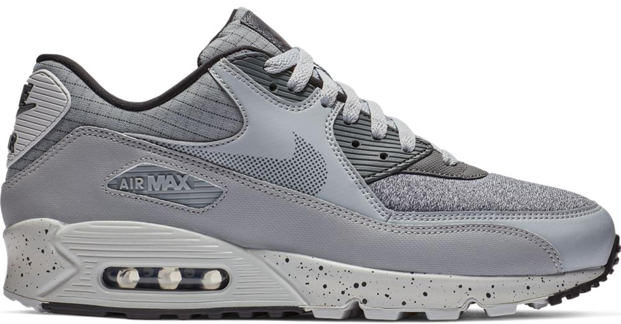 Nike Air Max 90 Wolf Grey Dark Grey Black in Gray for Men - Lyst