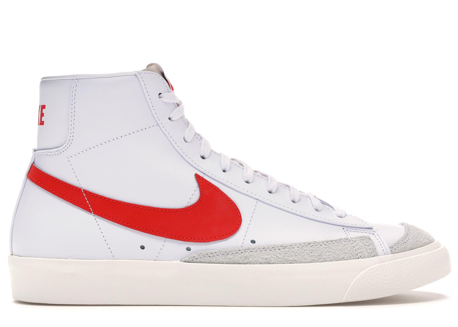 Nike Blazer Mid 77 Habanero Red in White for Men - Lyst