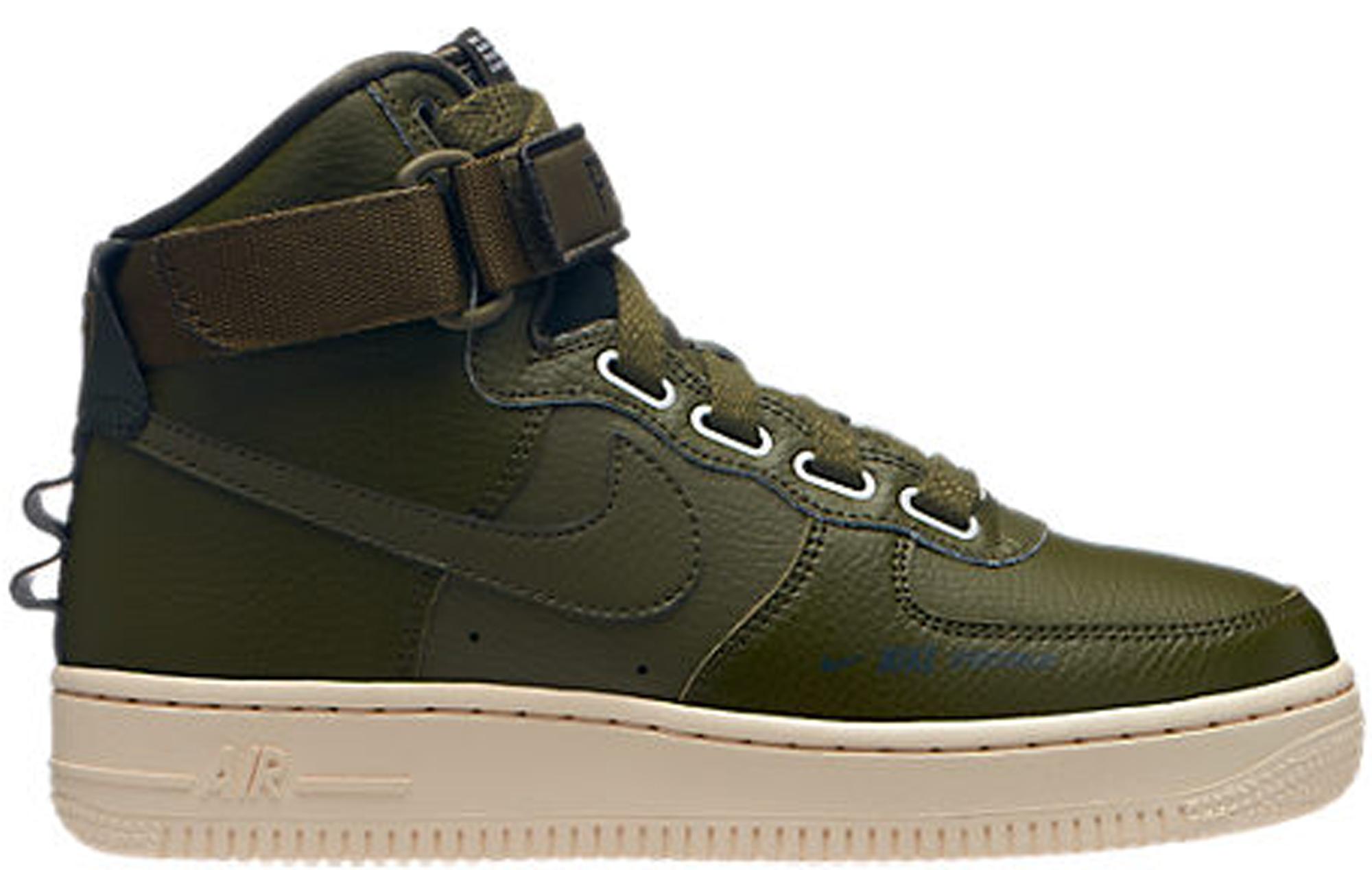nike air force 1 utility olive green