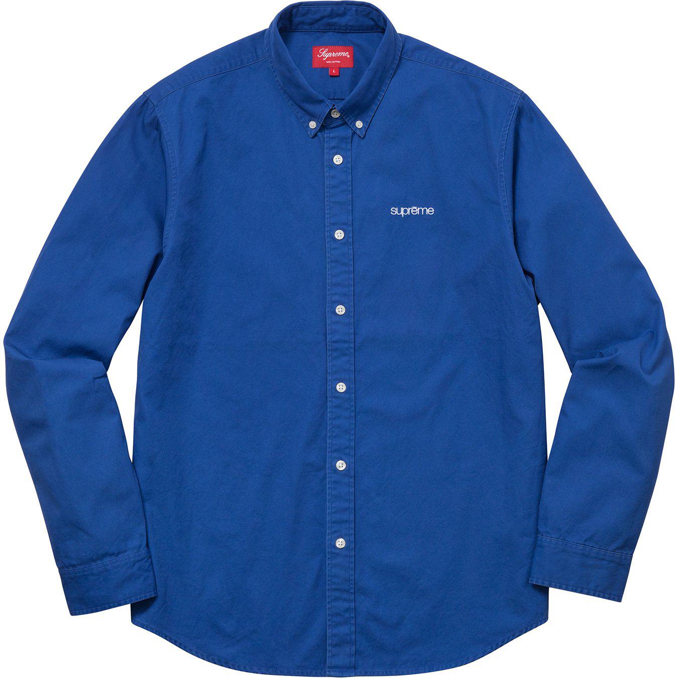 supreme washed twill shirt