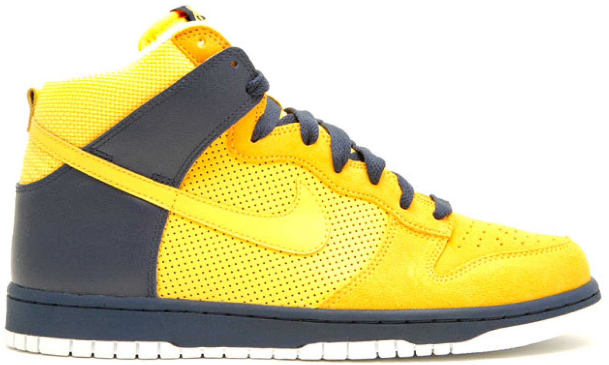 yellow dunks high top