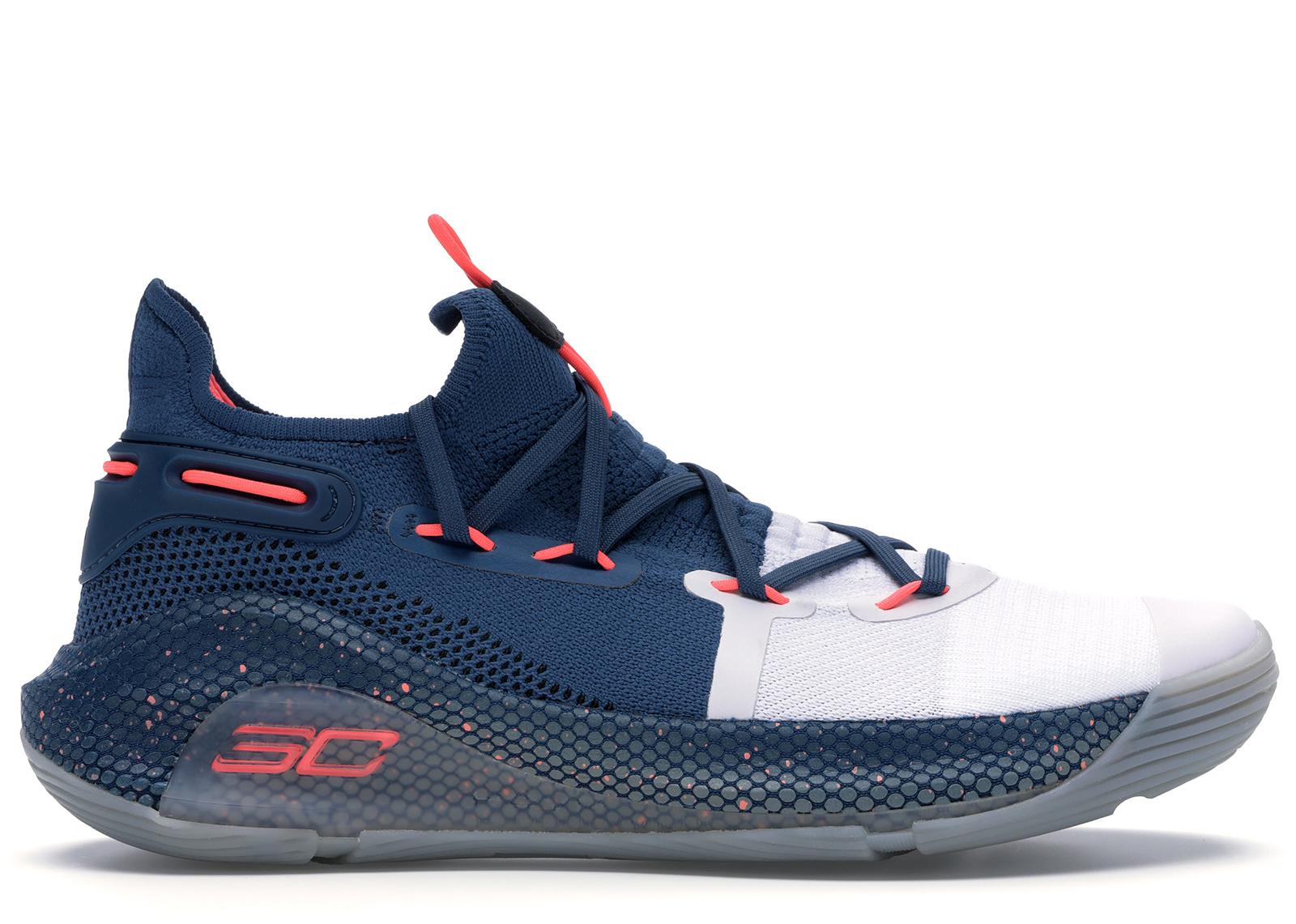 Under Armour Curry 6 in Blue/White/Pink (Blue) for Men - Save 31% - Lyst