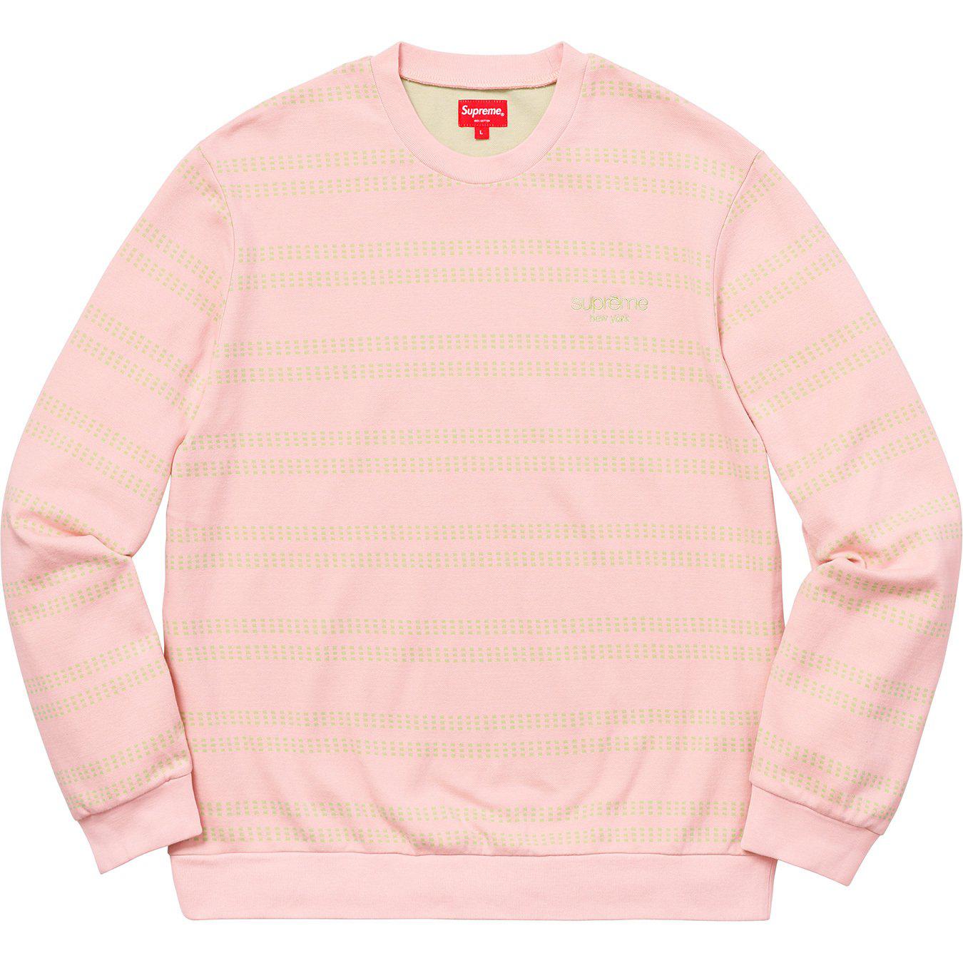 supreme dash stripe crewneck