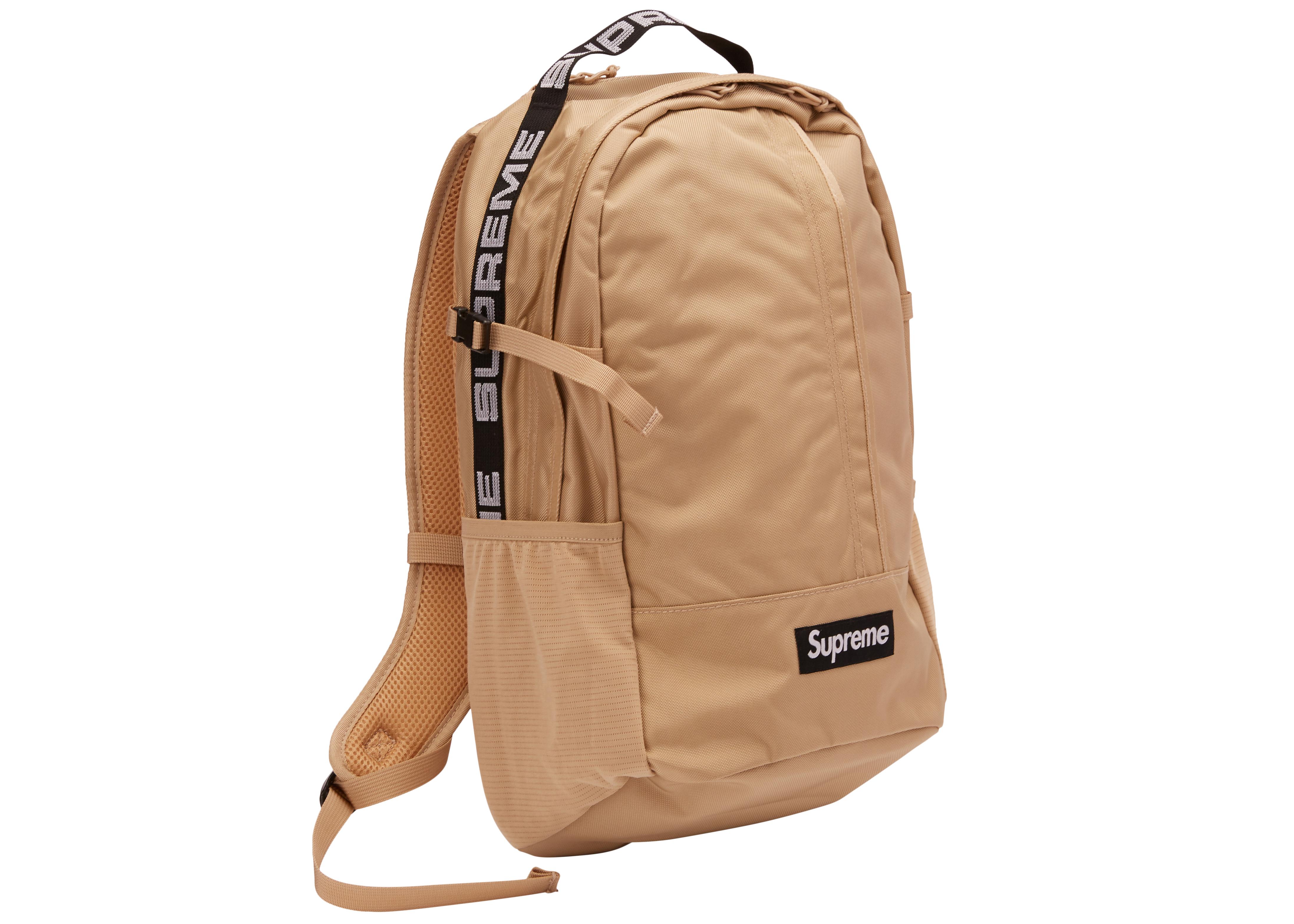 supreme brown backpack