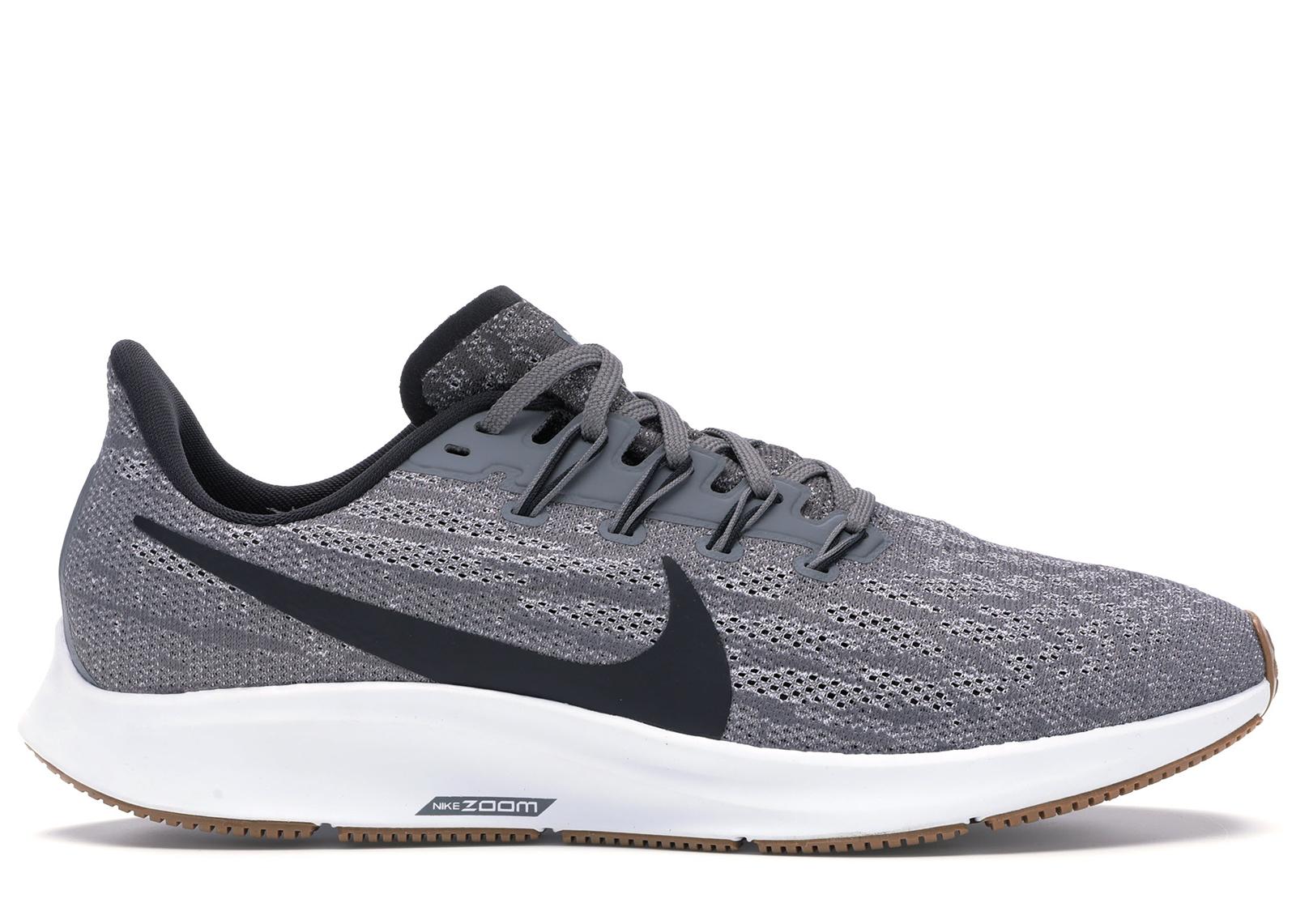nike running air zoom pegasus sneakers in gray