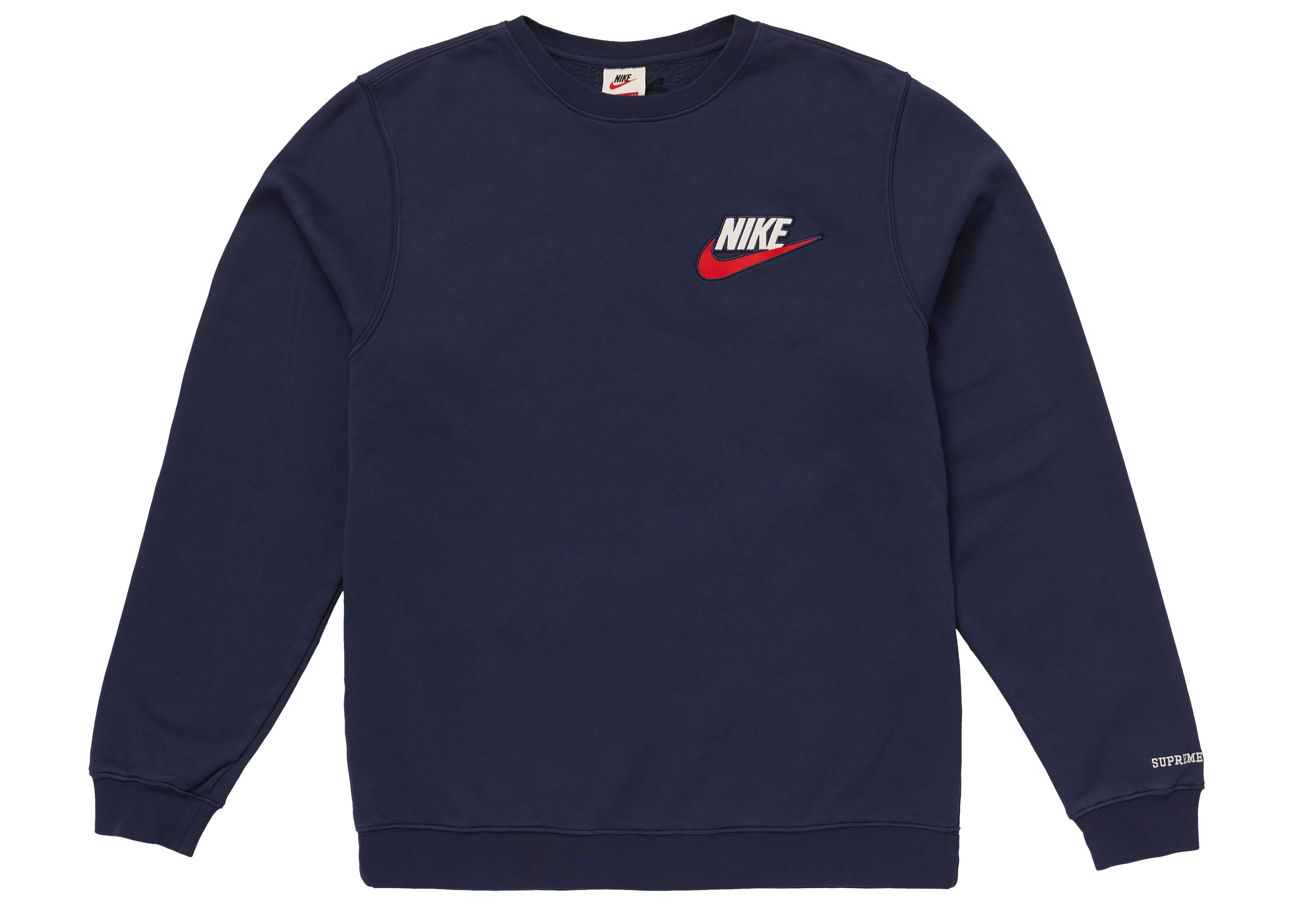blue nike crew neck