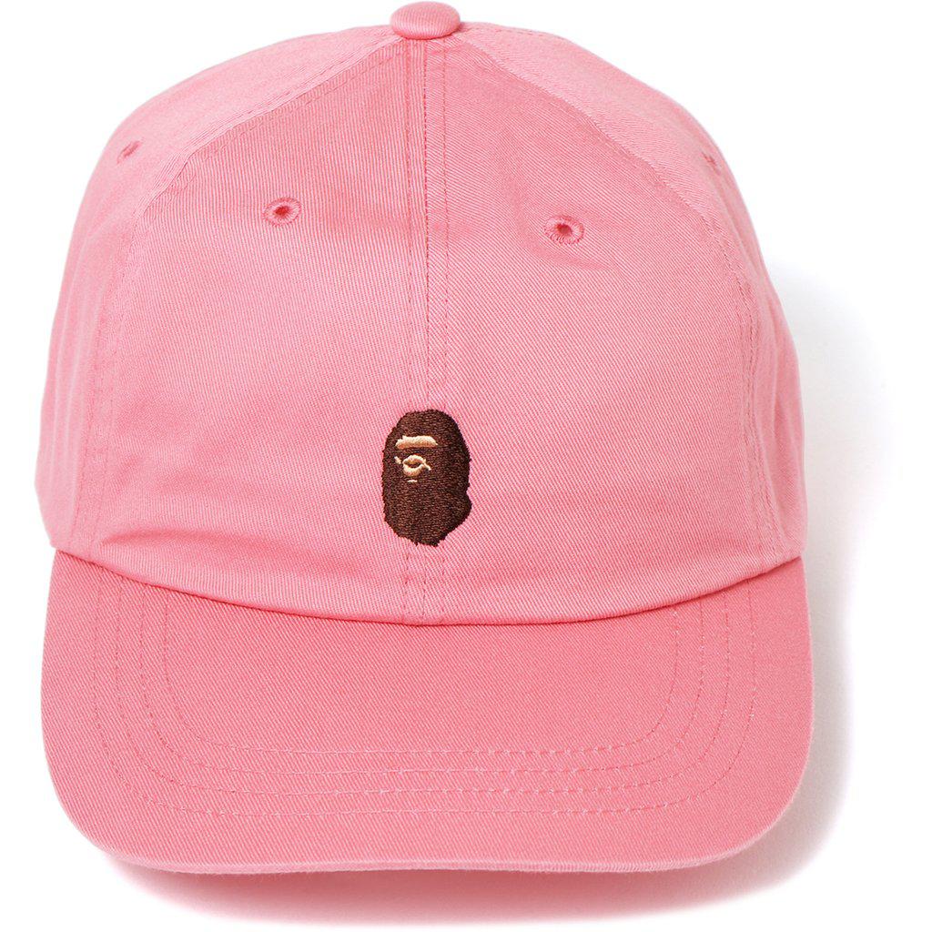 A Bathing Ape Ape Head Embroidery Panel Cap Pink in Pink for Men - Lyst