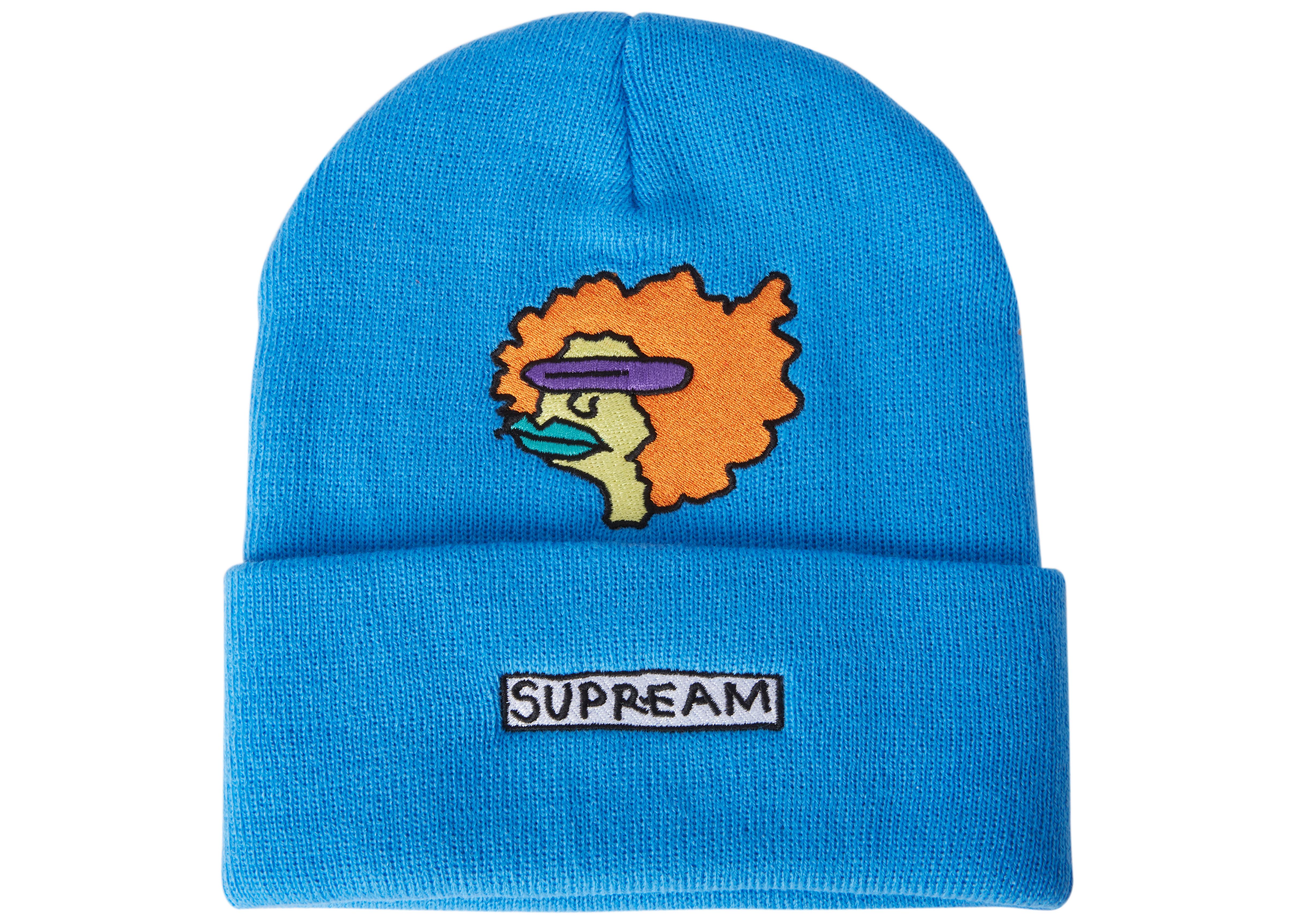 supreme light blue beanie