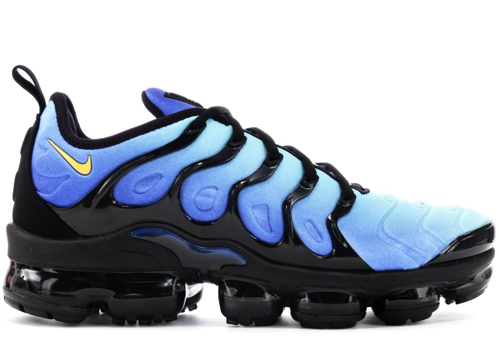 nike vapormax plus blue and black