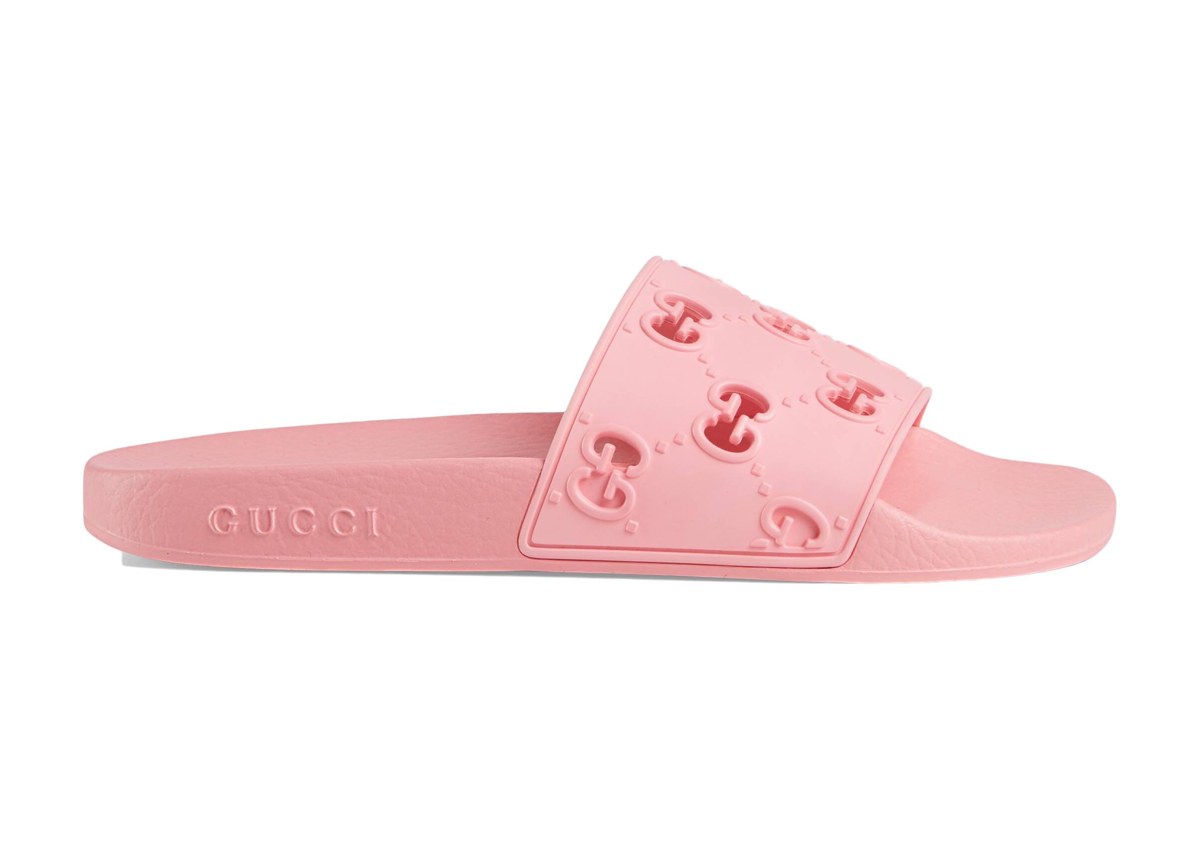 hot pink gucci slides