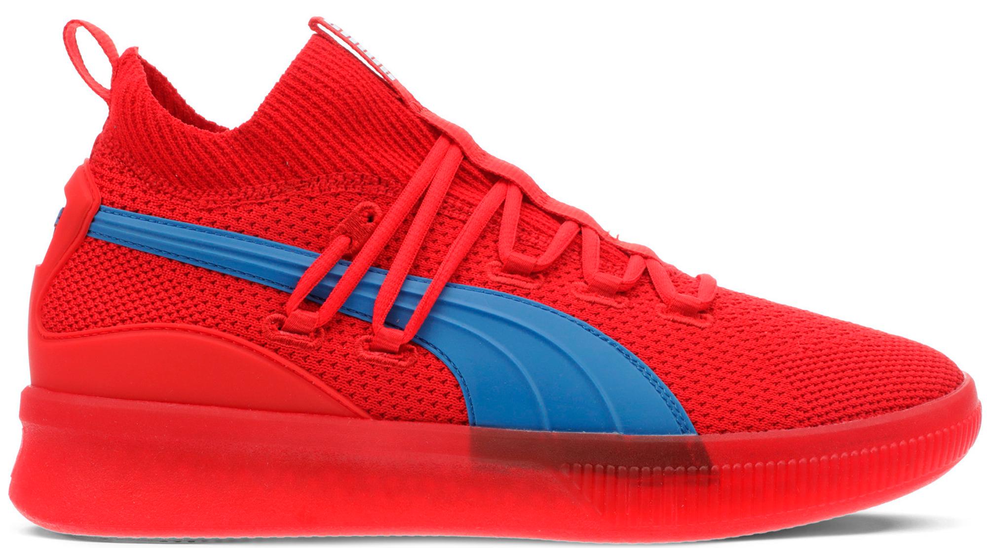 PUMA Rubber Clyde Court Red/blu for Men 