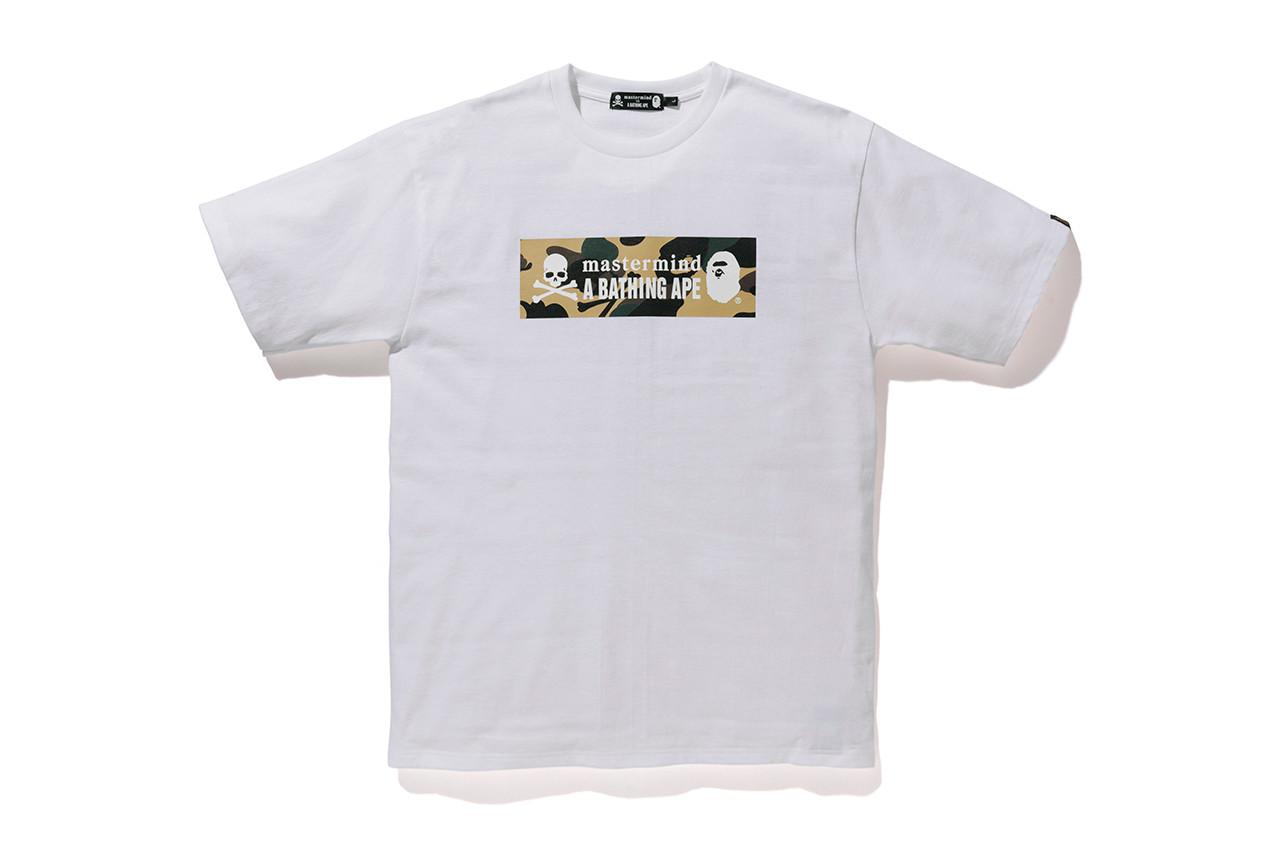 A Bathing Ape X Mastermind Japan Camo Logo Tee White Yellow For Men Lyst A Bathing Ape X Mastermind Japan Camo Logo Tee White Yellow For Men Lyst