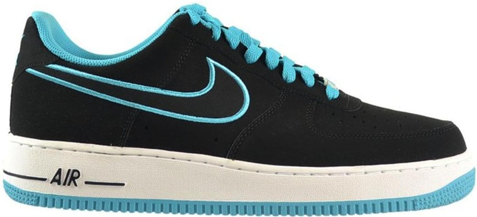 black and turquoise air force 1