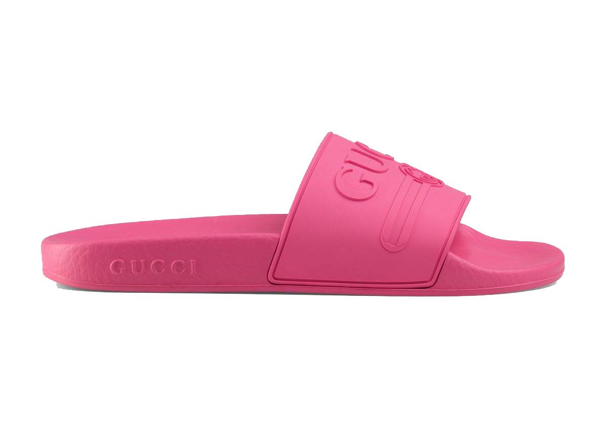 pink gucci sliders