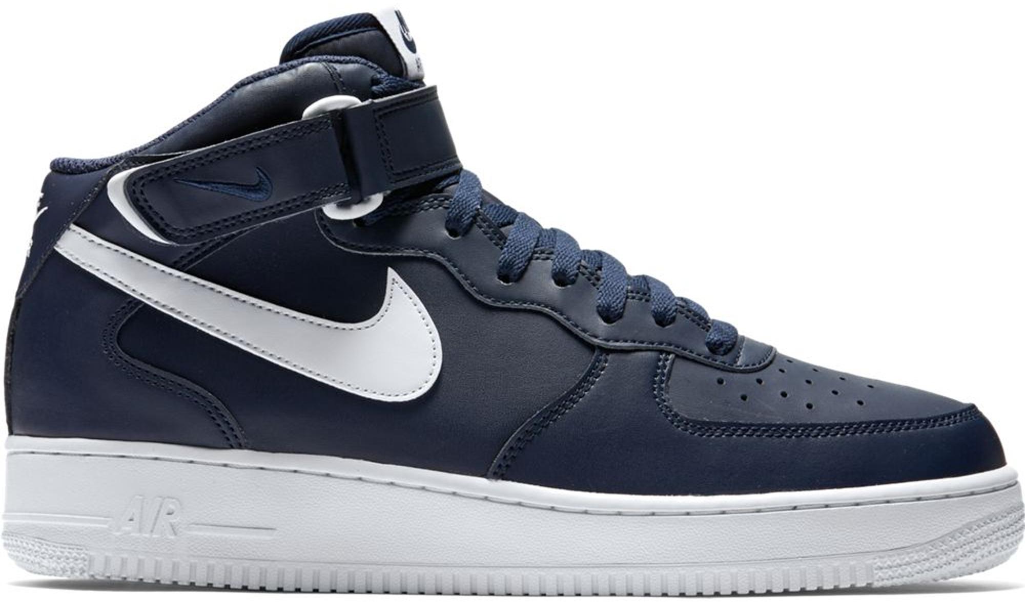 black and blue air force 1 high top