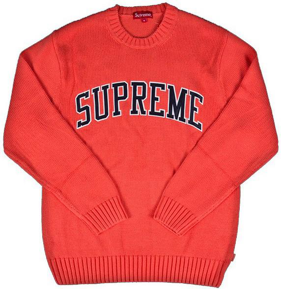 supreme tackle twill sweater