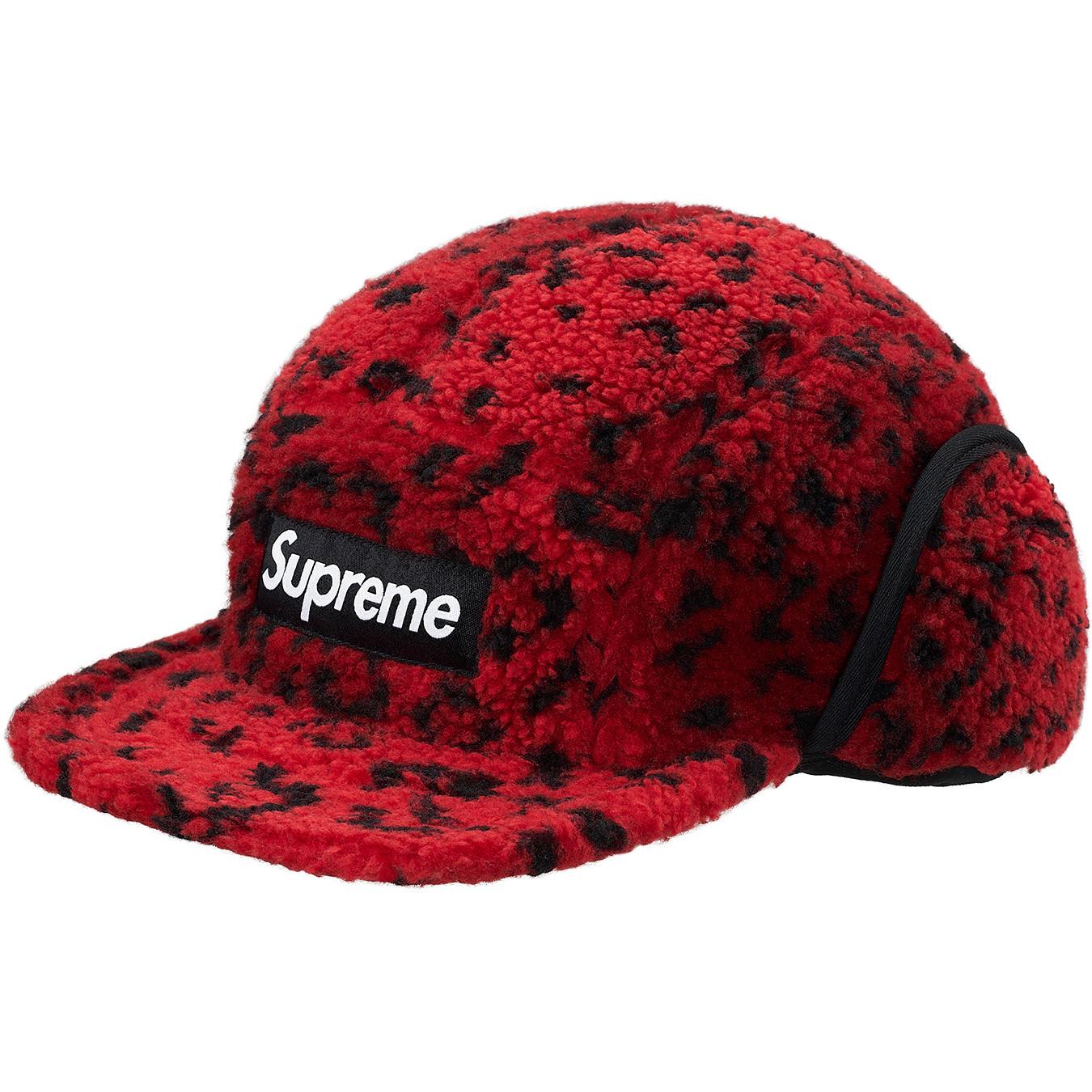 supreme red leopard fleece