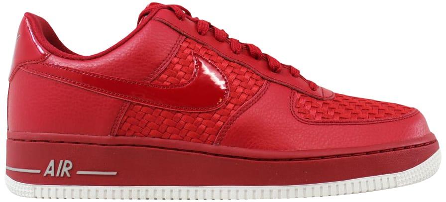 nike men air force 1 '07 lv8 university red university red
