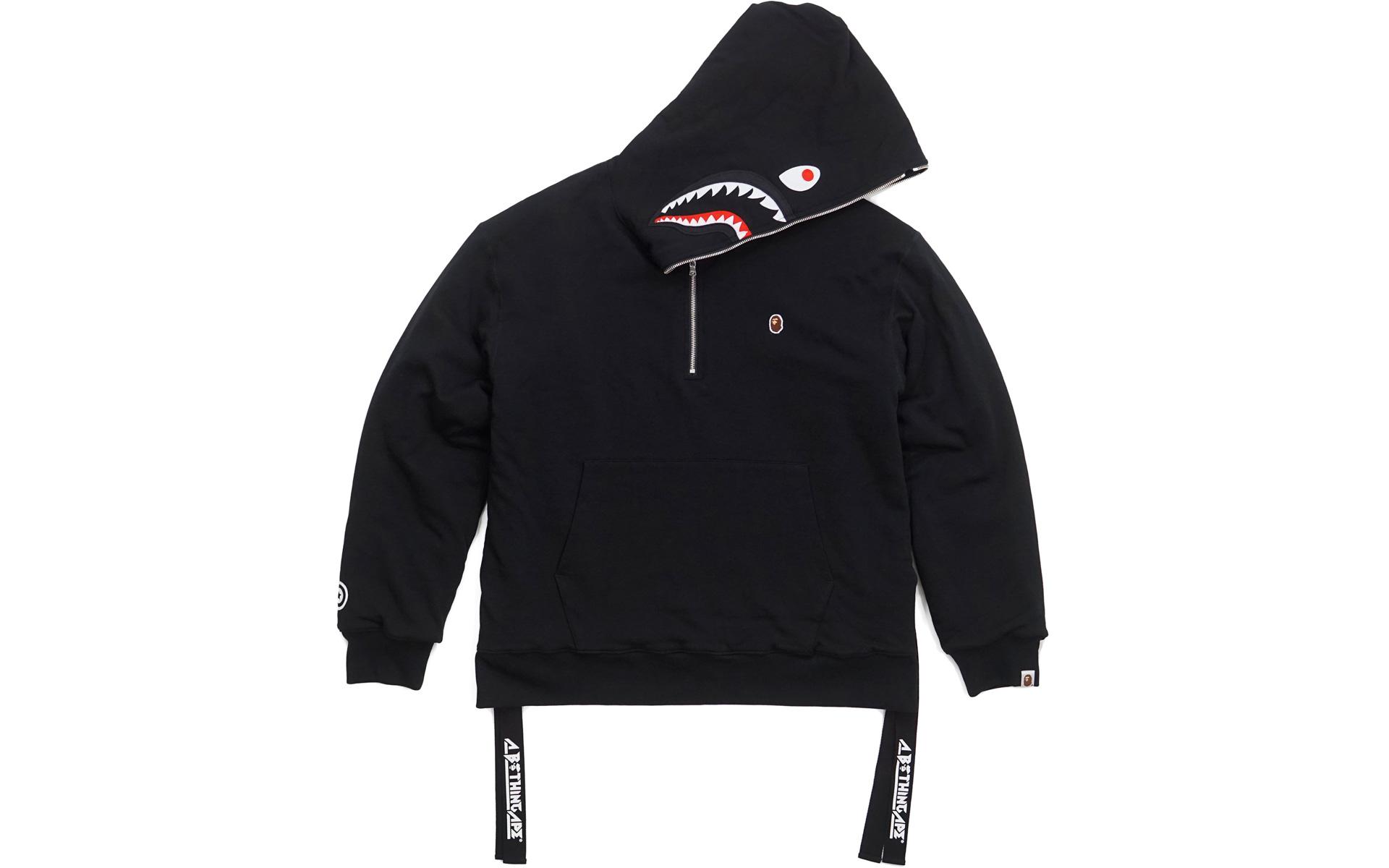 bape military shark hoodie