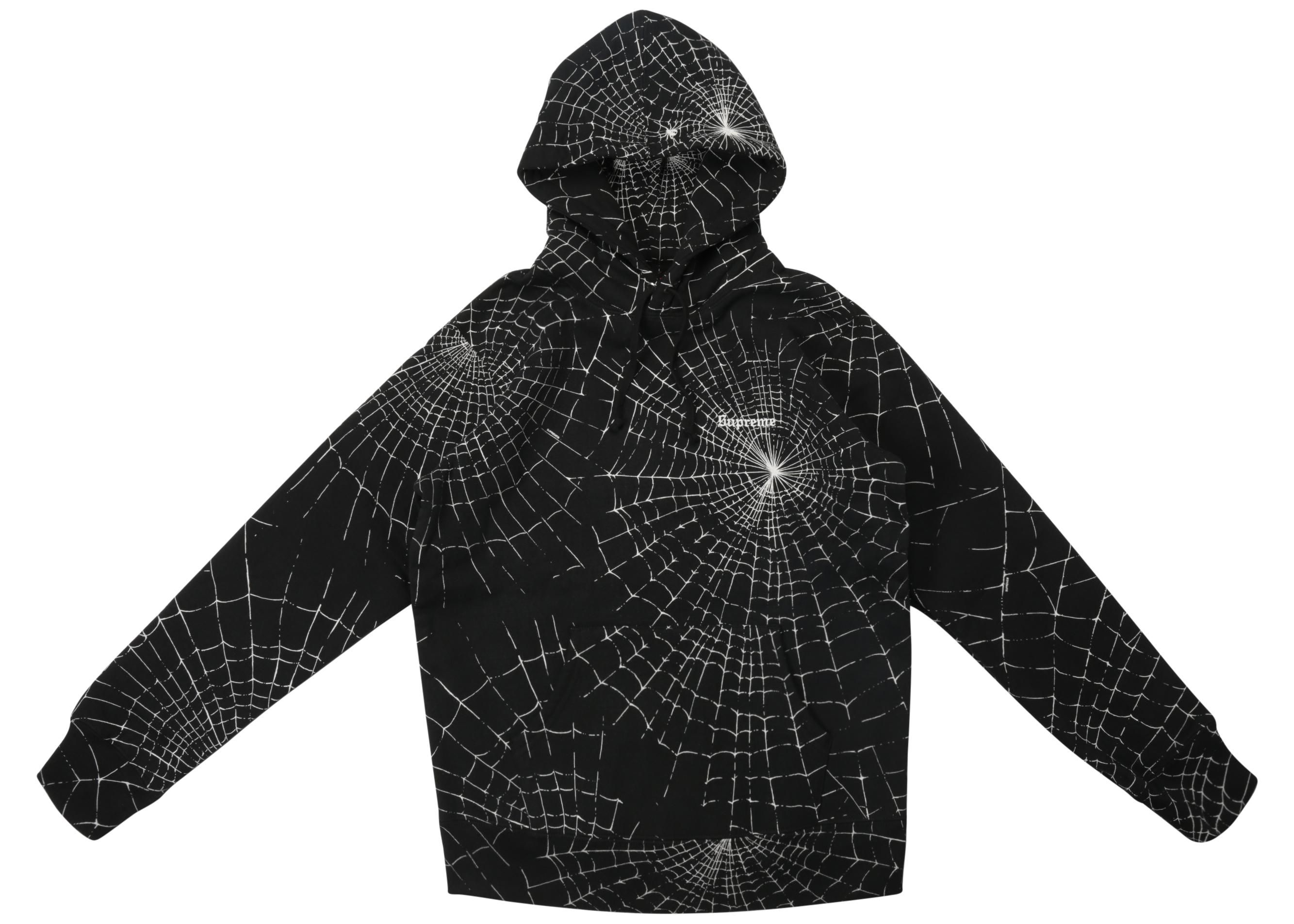 supreme spider web hoodie