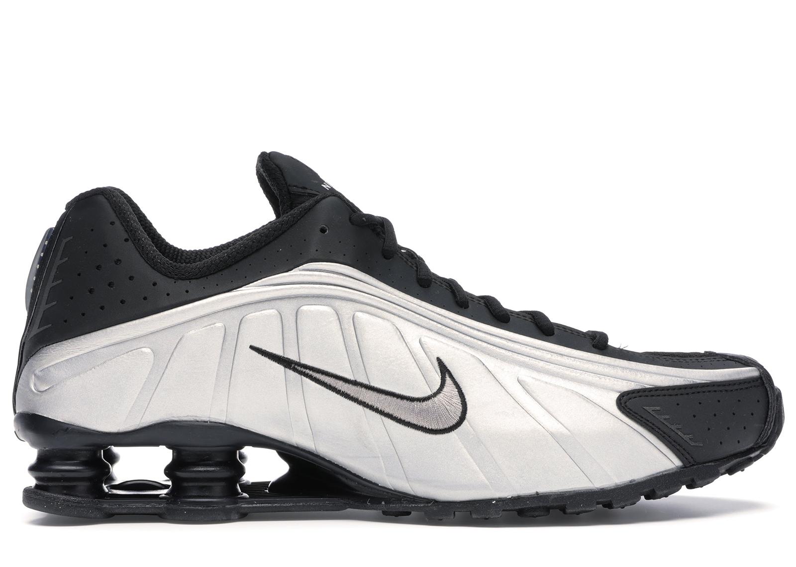 men nike shox r4 black