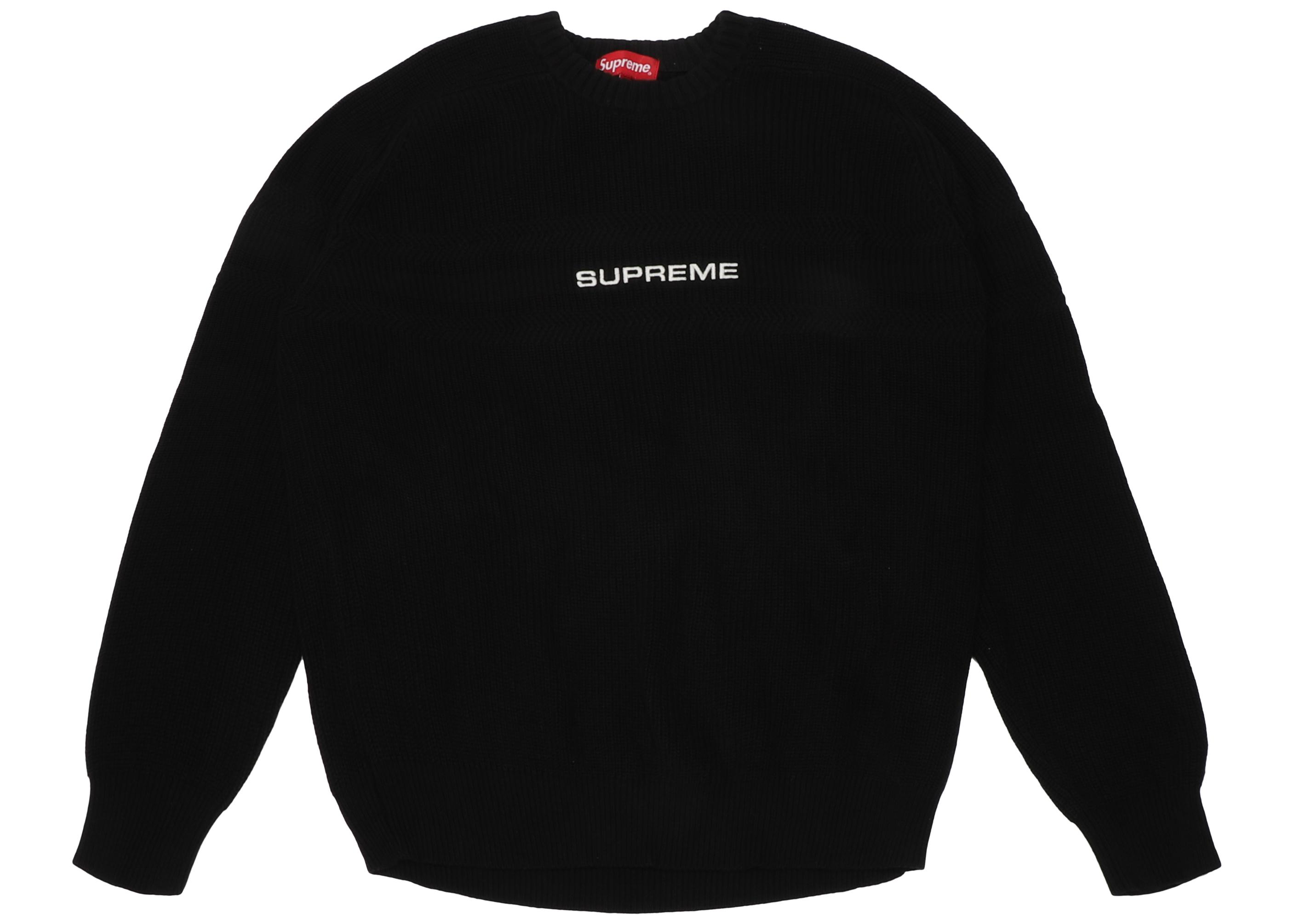 supreme chest stripe raglan sweater