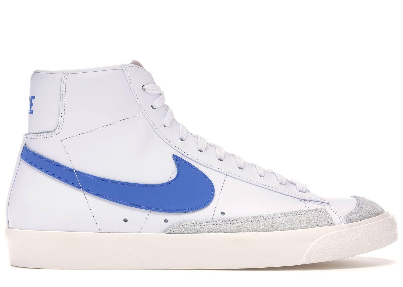nike blazer mid 77 pacific blue on feet