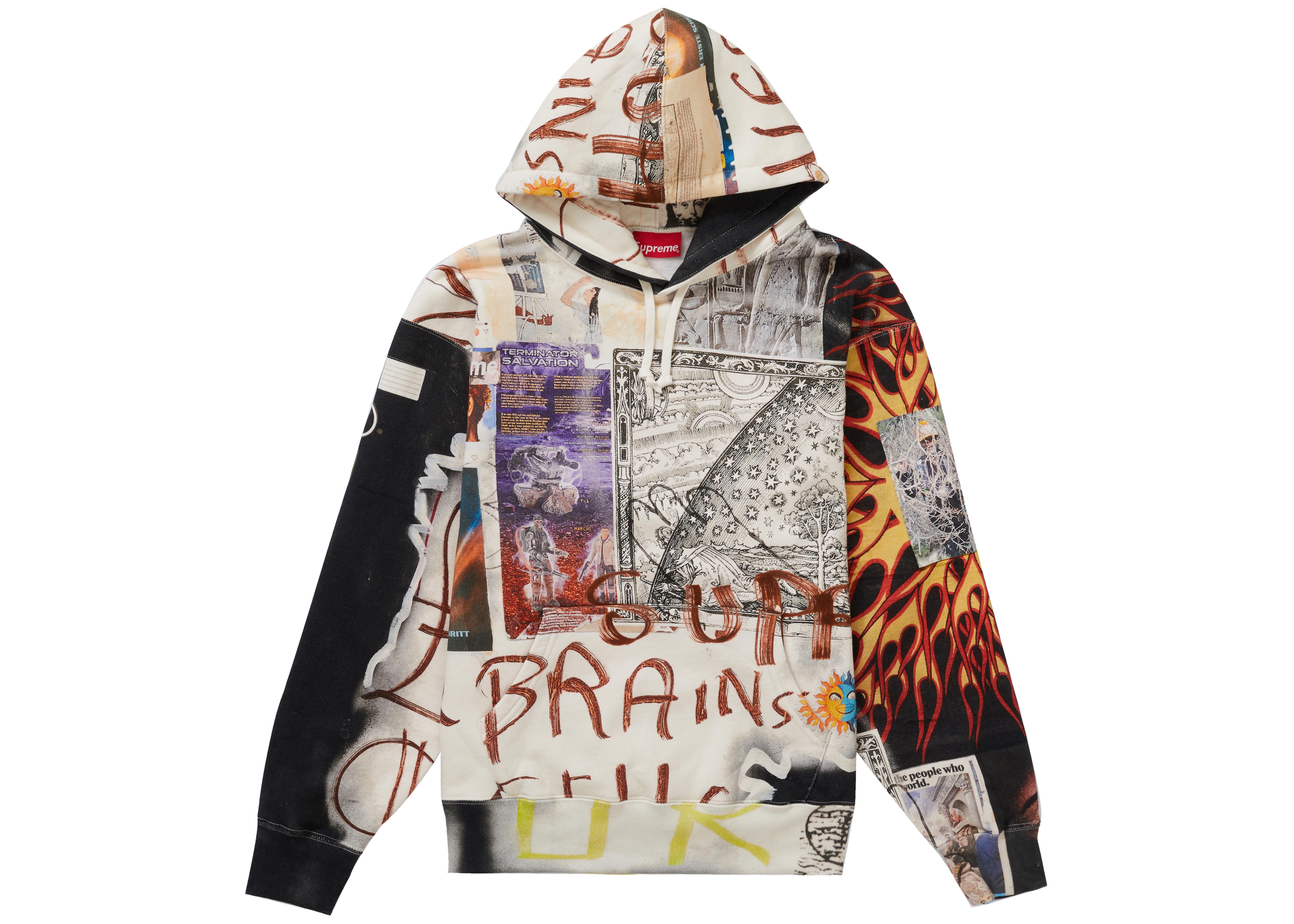 supreme printed hoodie