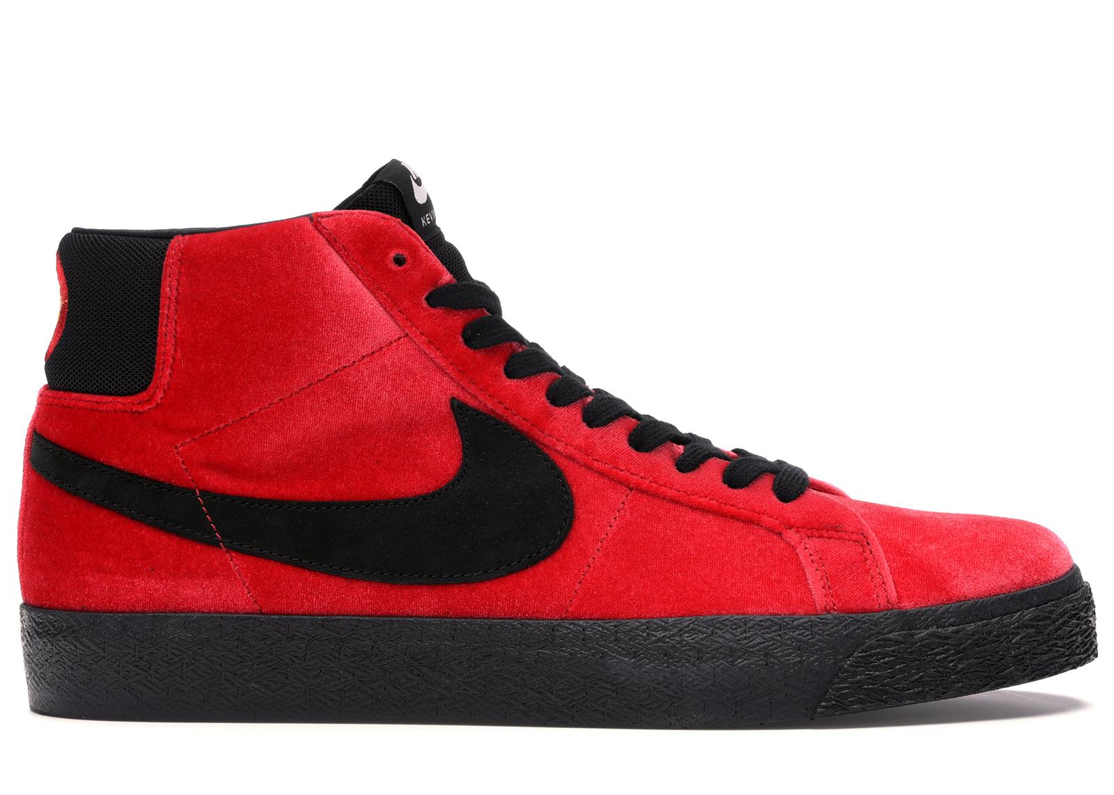 black and red nike blazers