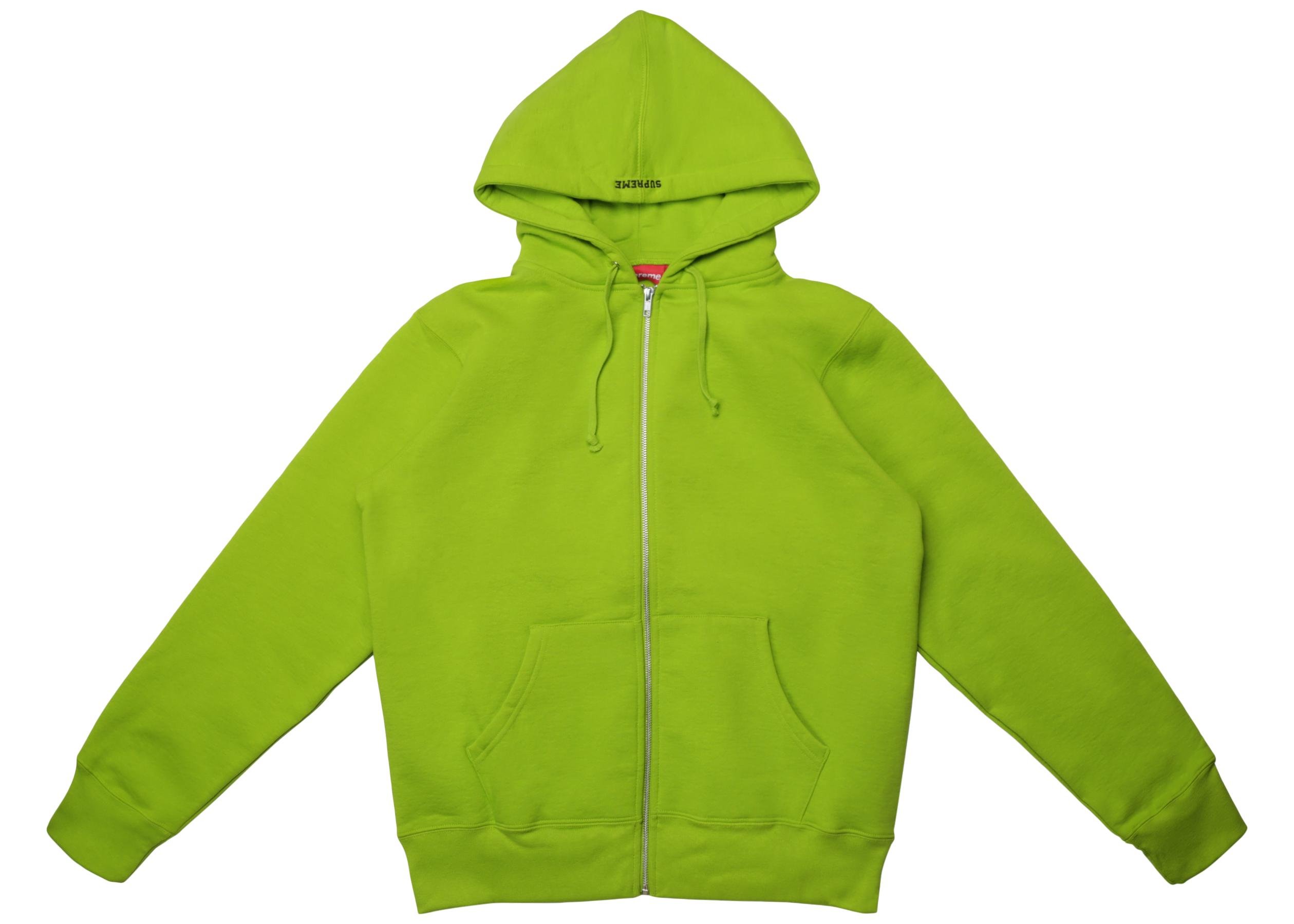 supreme hoodie lime