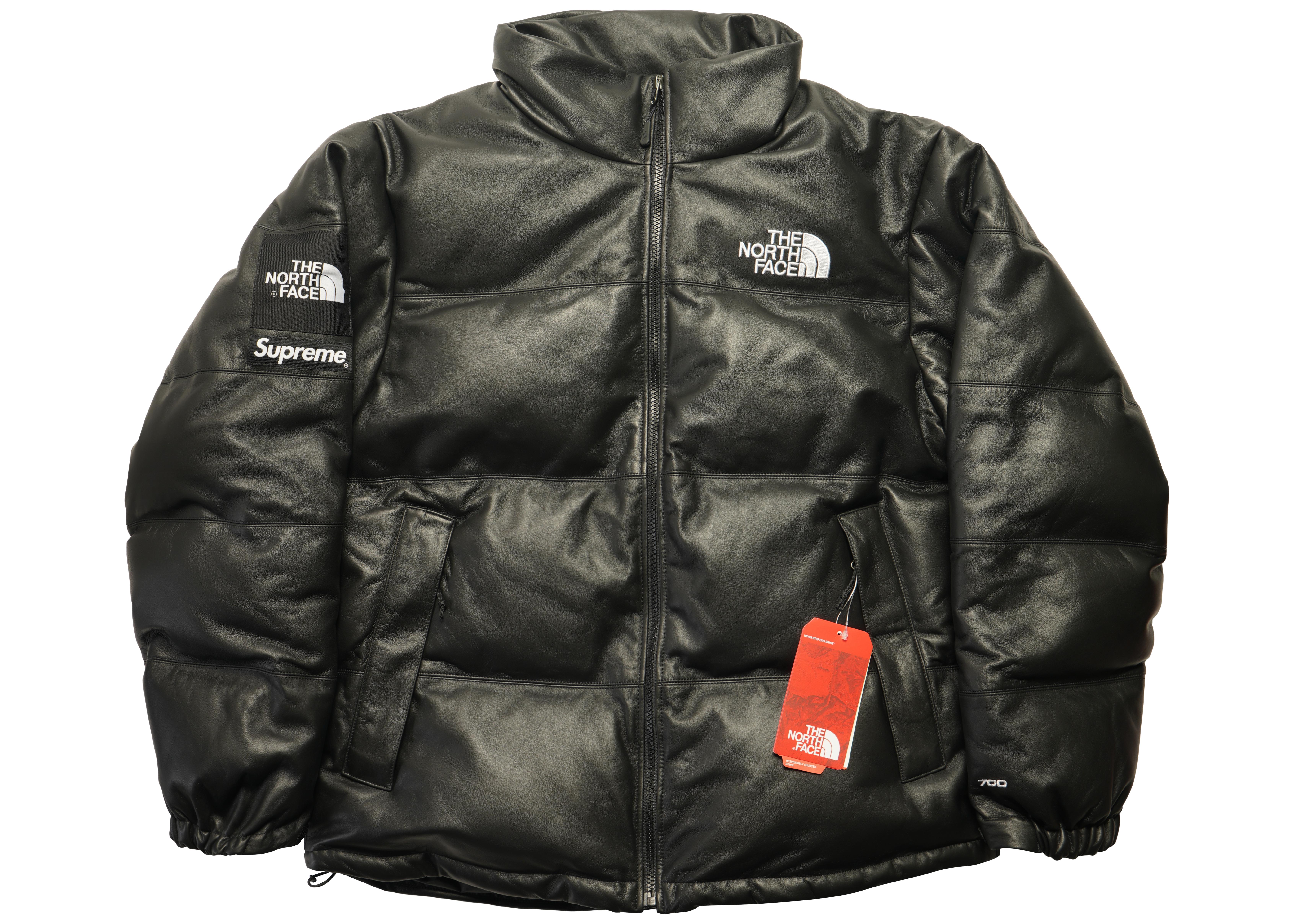 leather north face jacket