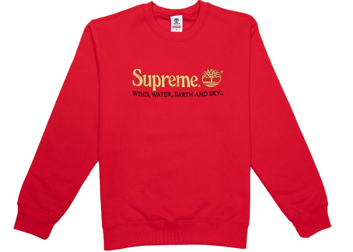 supreme timberland crewneck natural