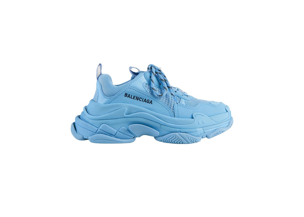 Balenciaga Synthetic Triple S Sneaker in Light Blue (Blue) - Save 3% - Lyst