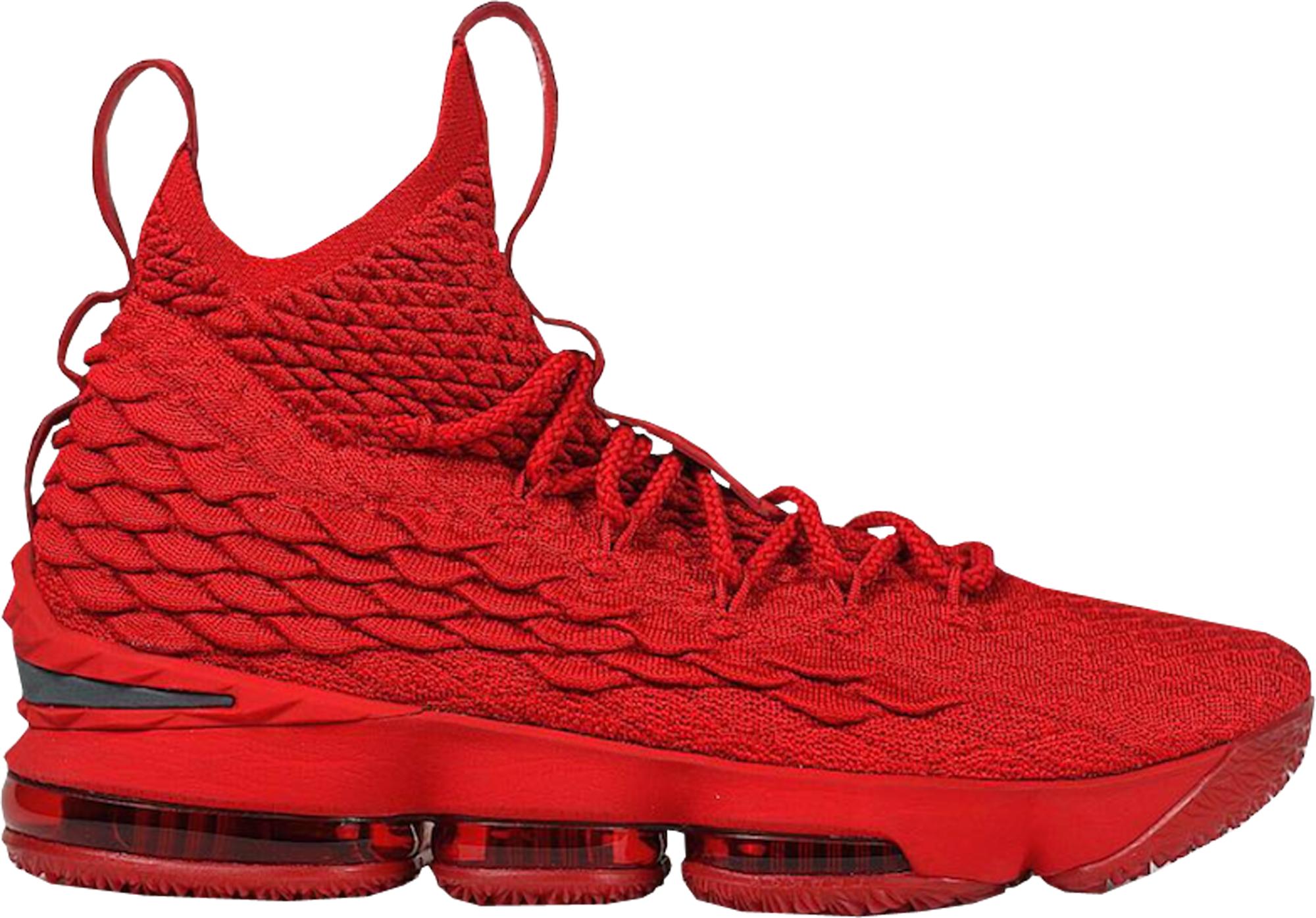 red lebron 15 high
